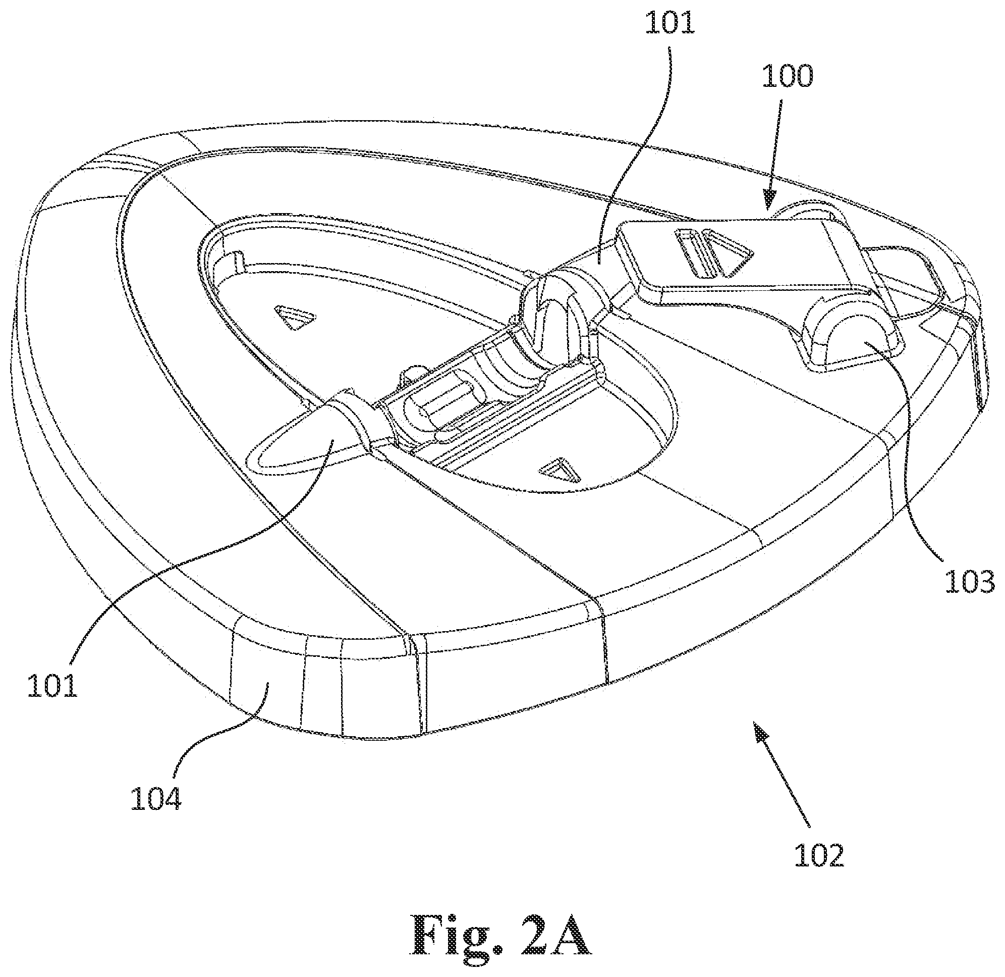 Patent US12303088 Figure 2 – Release lever for cleaning device