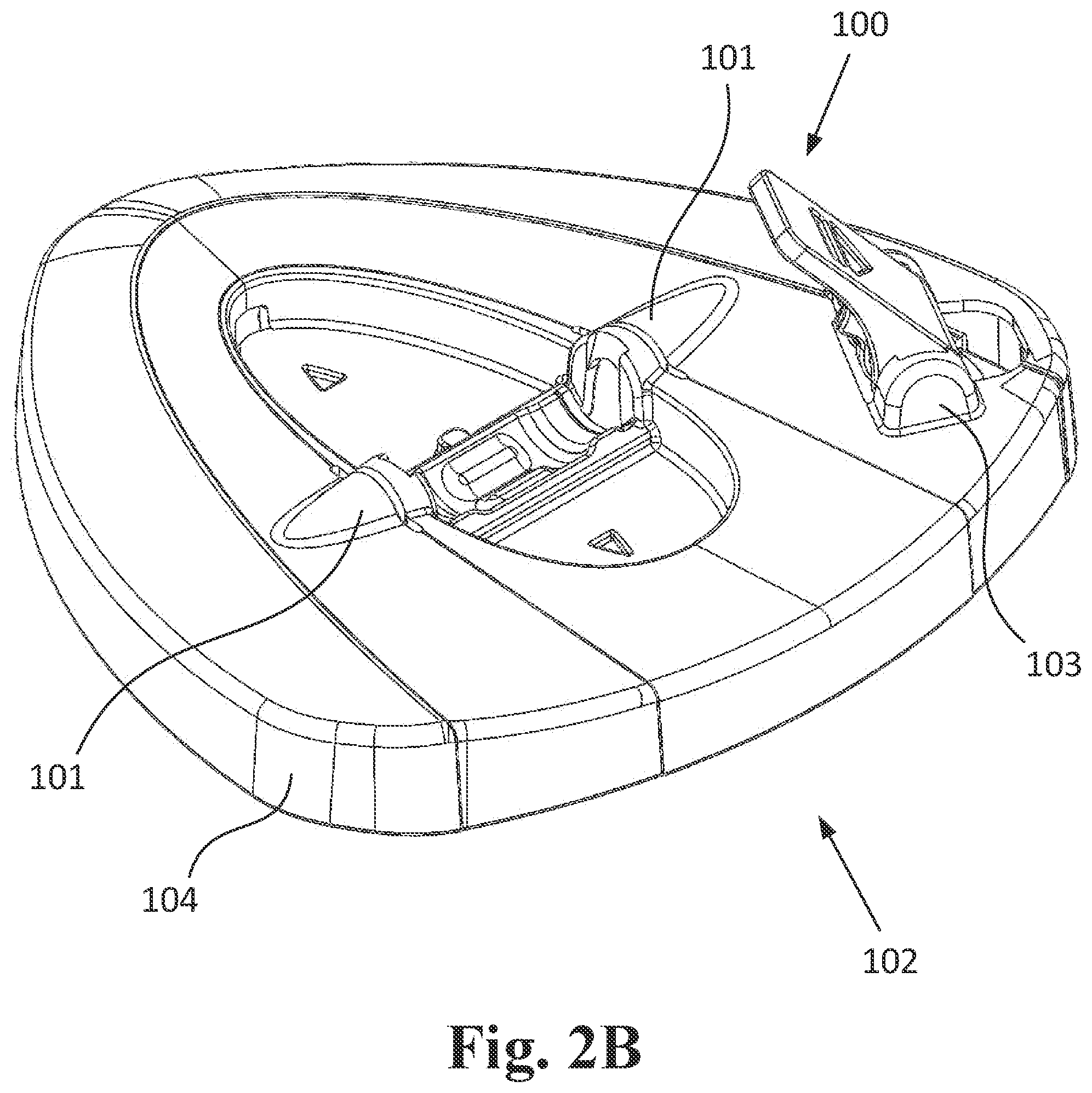 Patent US12303088 Figure 3 – Release lever for cleaning device
