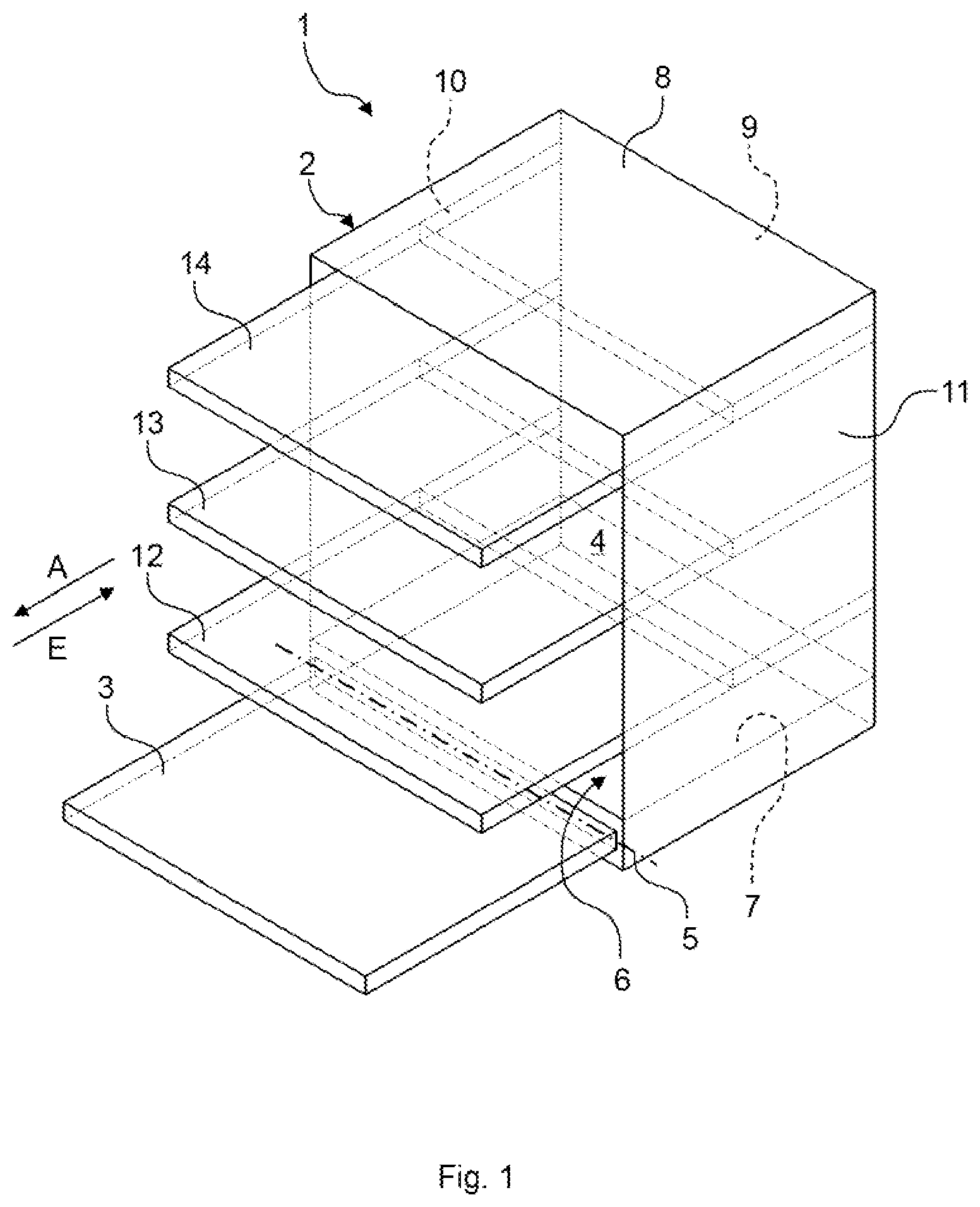 Patent US12303089 Figure 1 – Method and household appliance