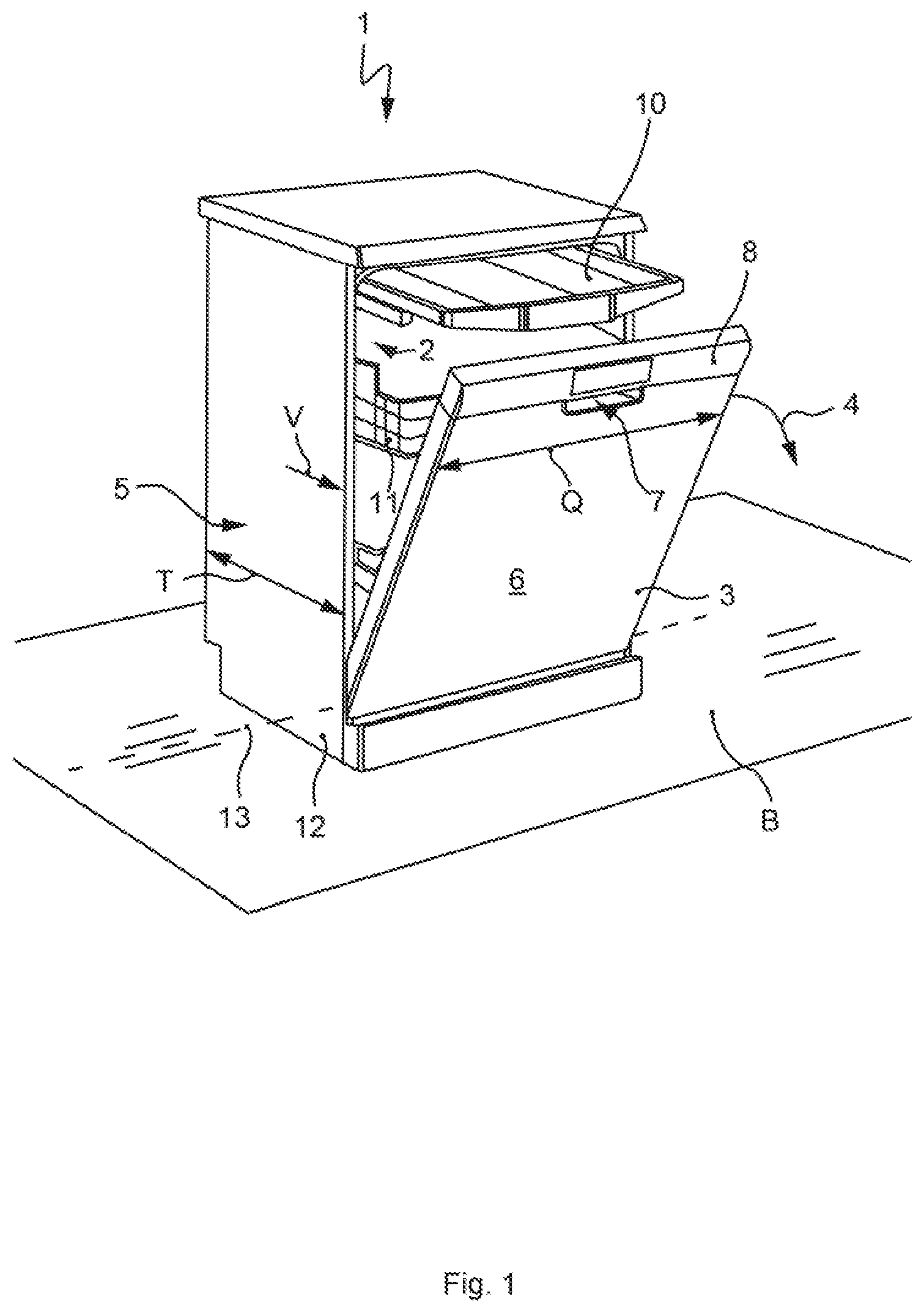 Patent US12303090 Figure 1 – Domestic appliance with at least one heater for a tubular piece through which a fluid flows