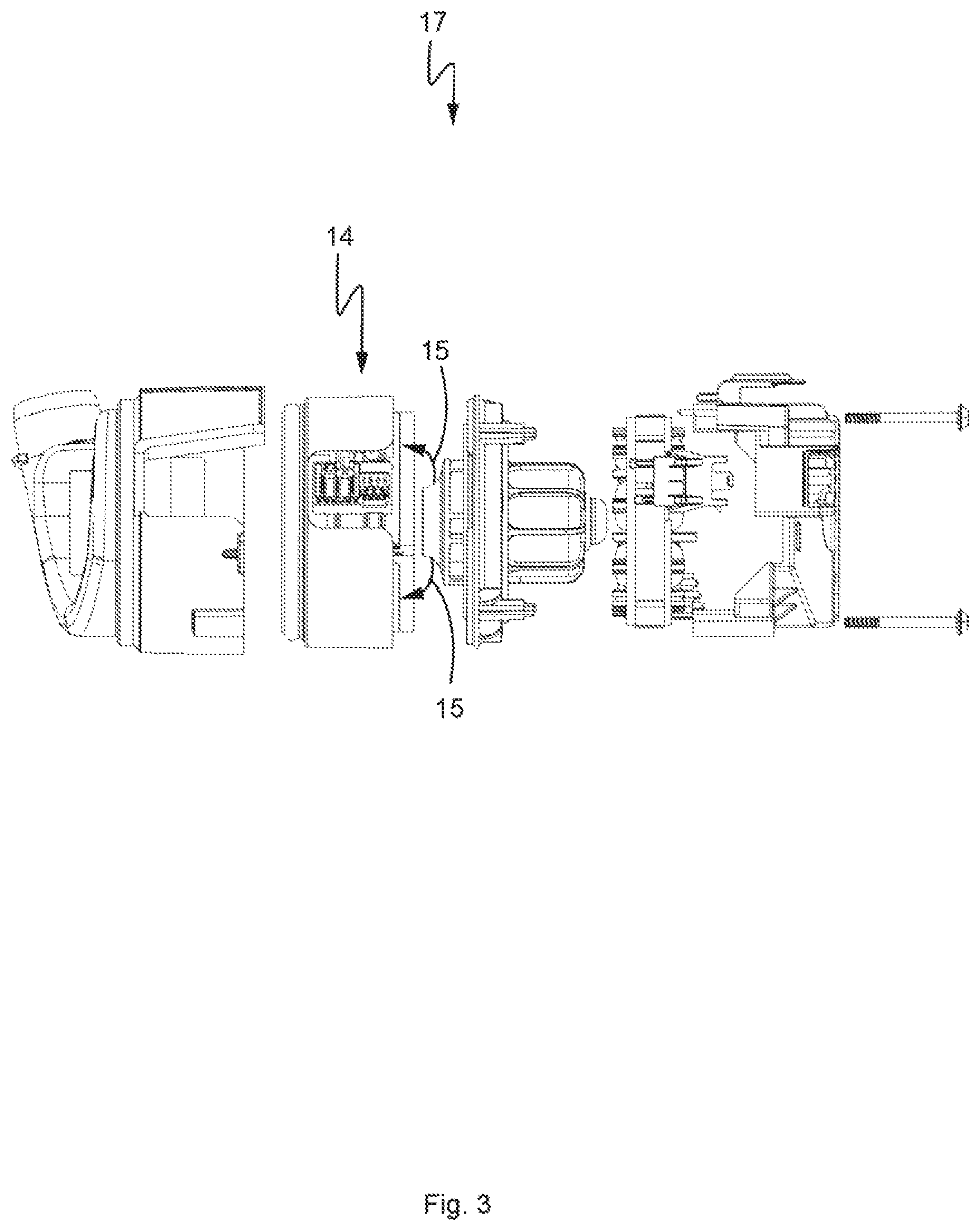 Patent US12303090 Figure 3 – Domestic appliance with at least one heater for a tubular piece through which a fluid flows