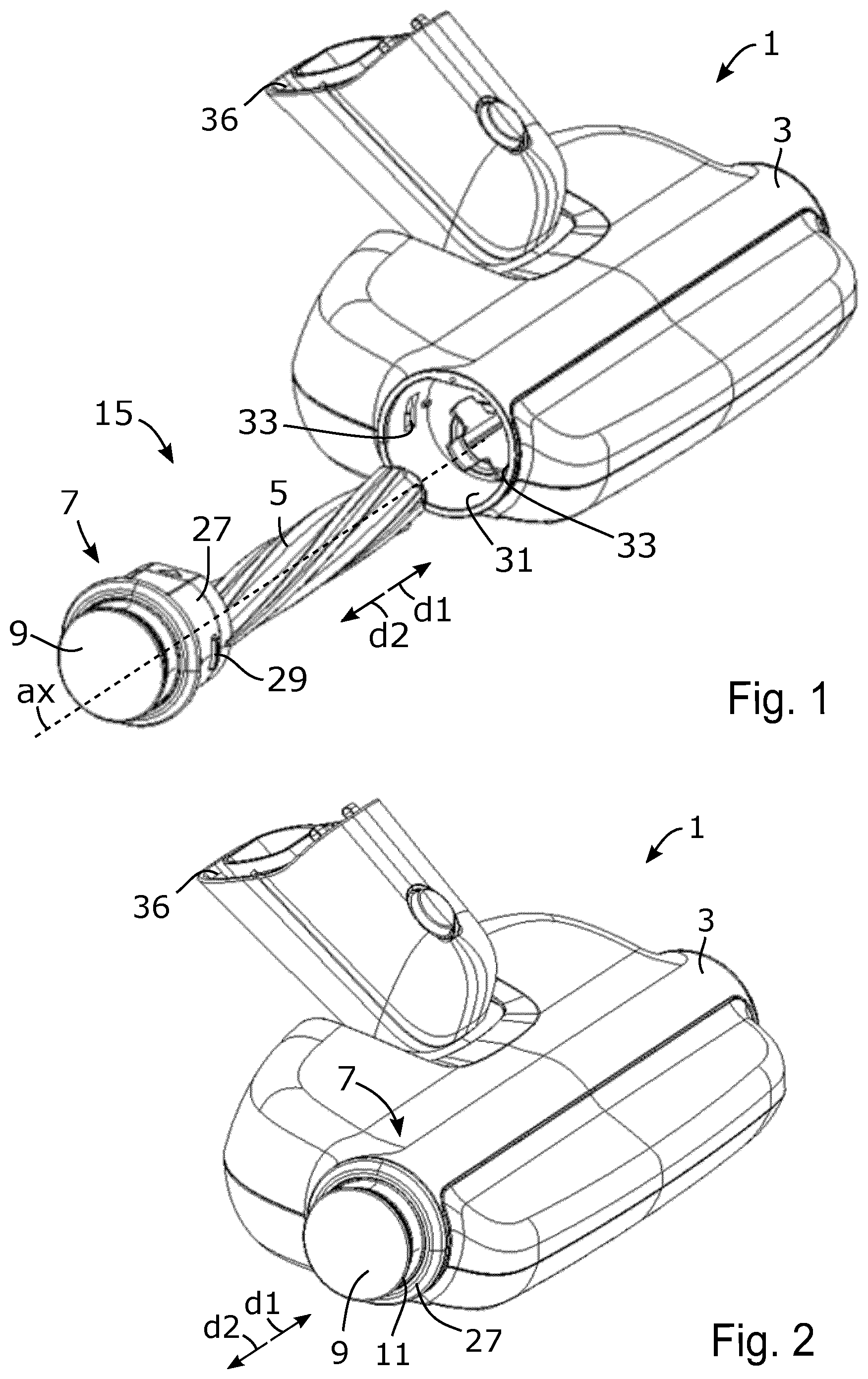 Patent US12303093 Figure 1 – Vacuum cleaner nozzle, and vacuum cleaner
