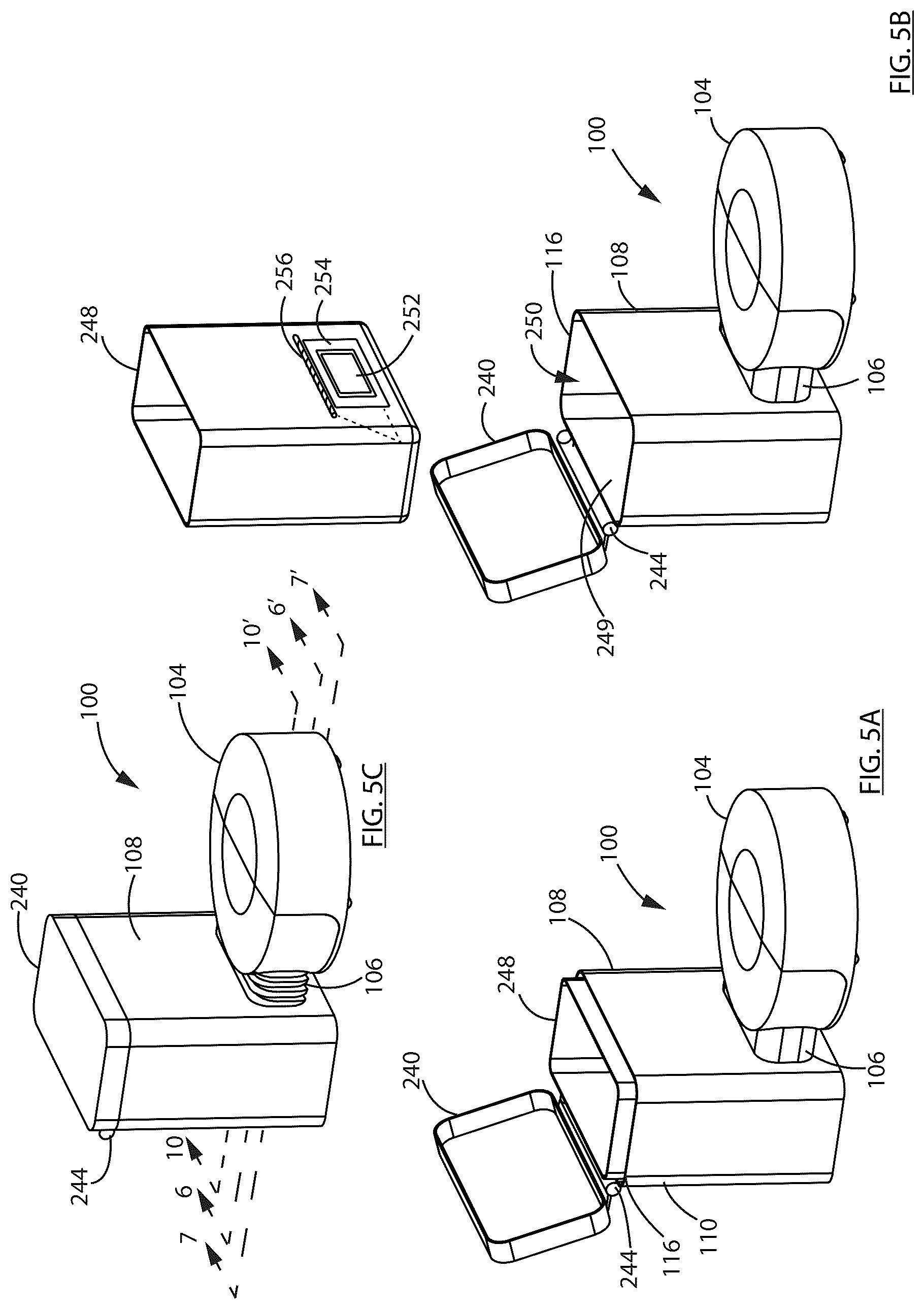 Patent US12303096 Figure 5 – Robotic vacuum cleaner with dirt enclosing member and method of using the same