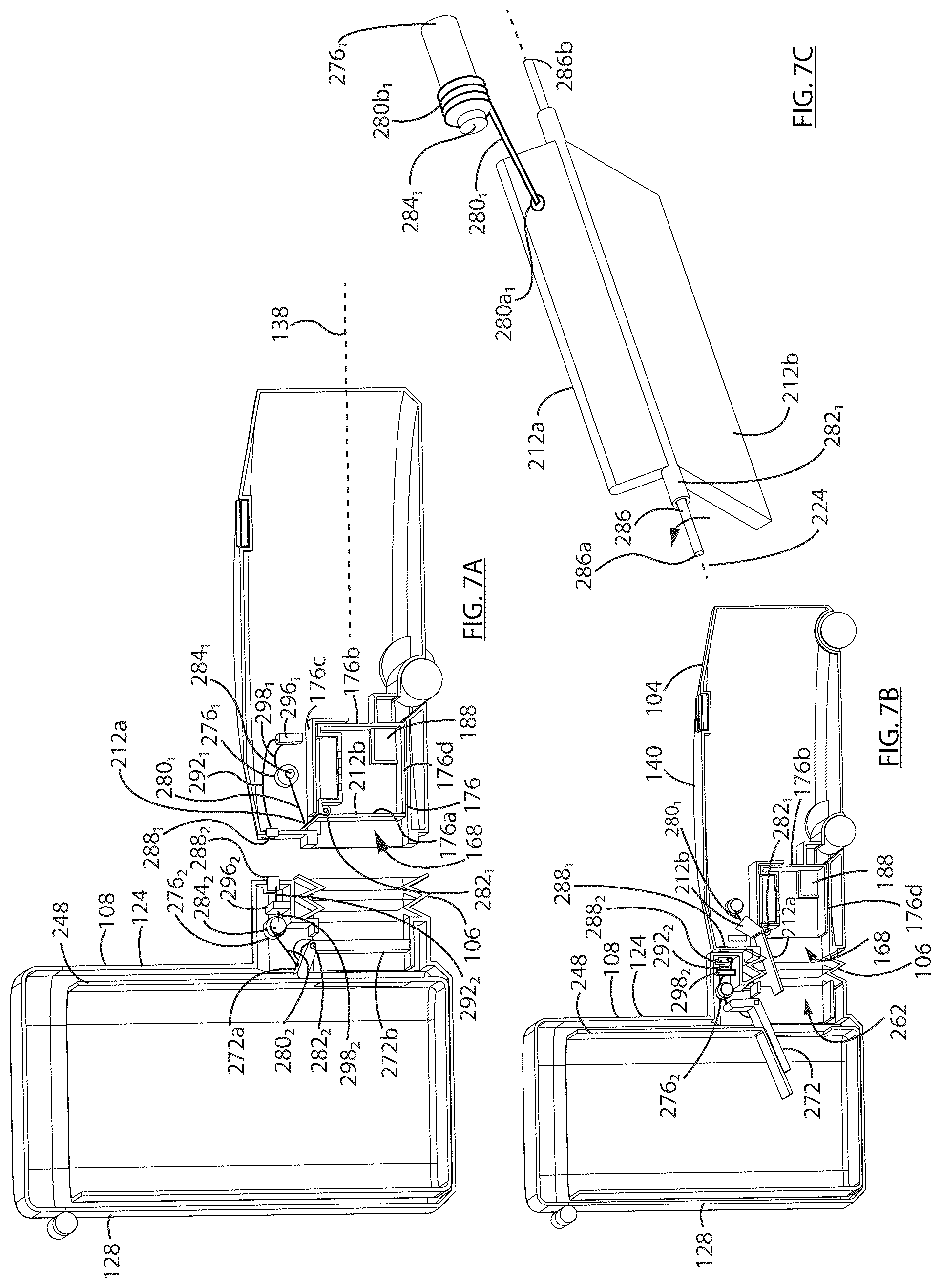 Patent US12303096 Figure 7 – Robotic vacuum cleaner with dirt enclosing member and method of using the same