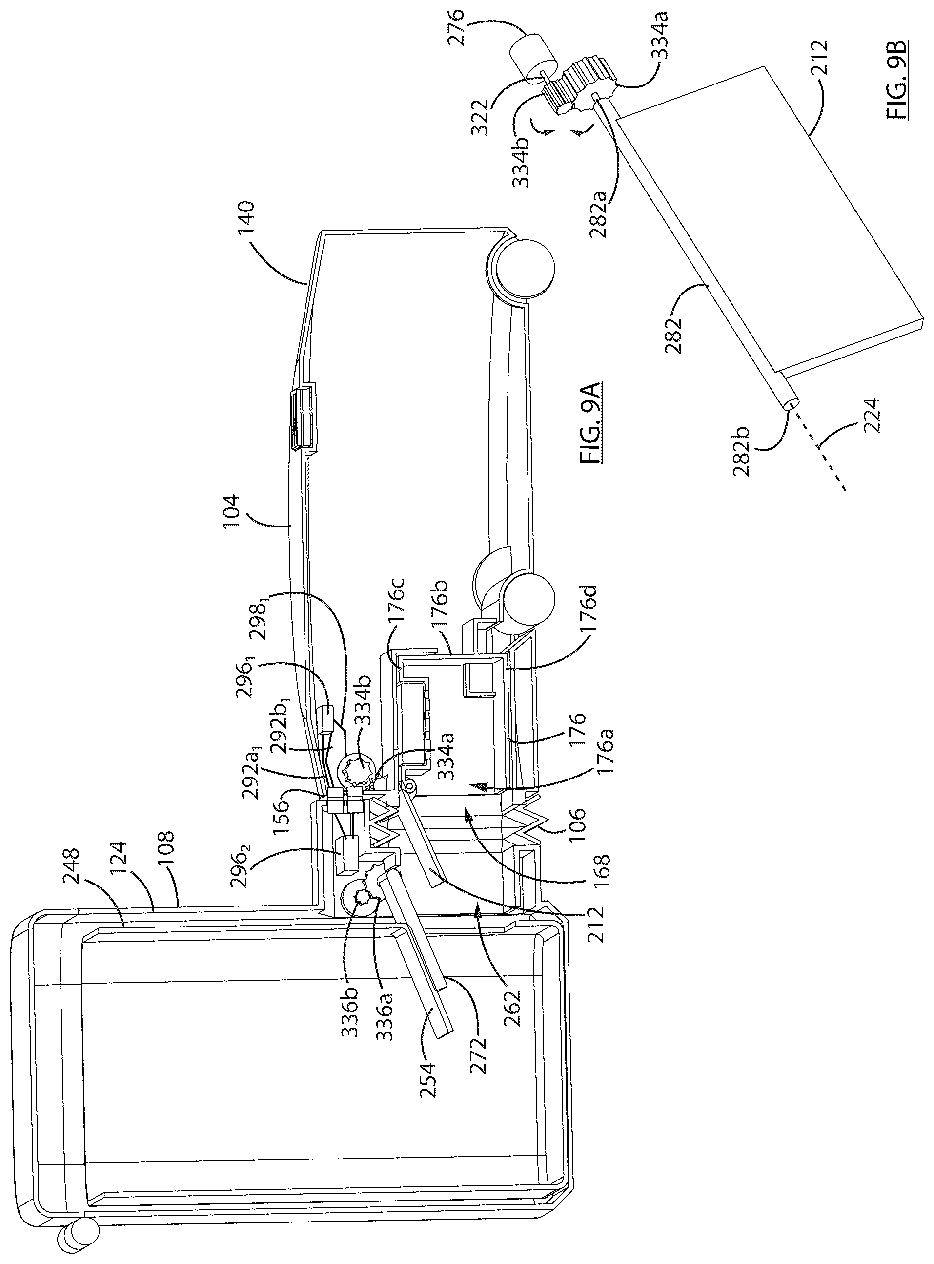 Patent US12303096 Figure 9 – Robotic vacuum cleaner with dirt enclosing member and method of using the same