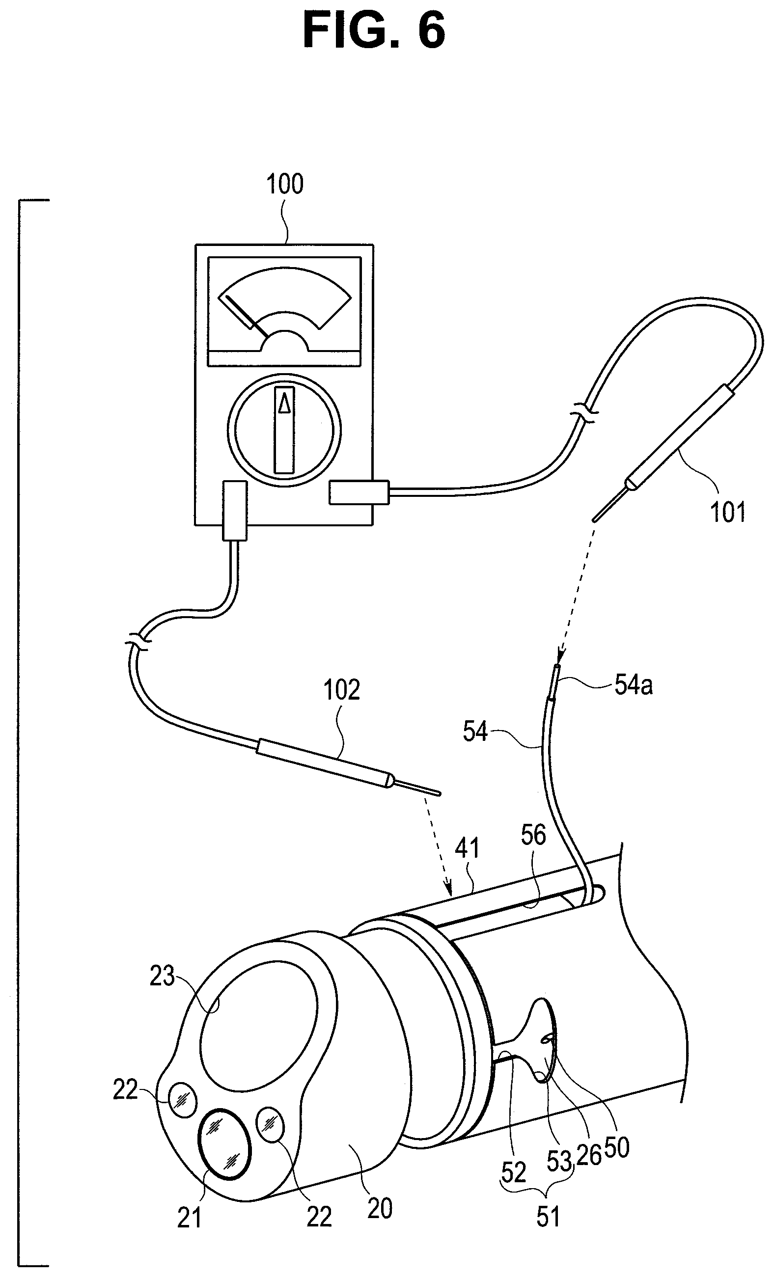 Patent US12303100 Figure 5 – Endoscope and method for confirming grounding of endoscope
