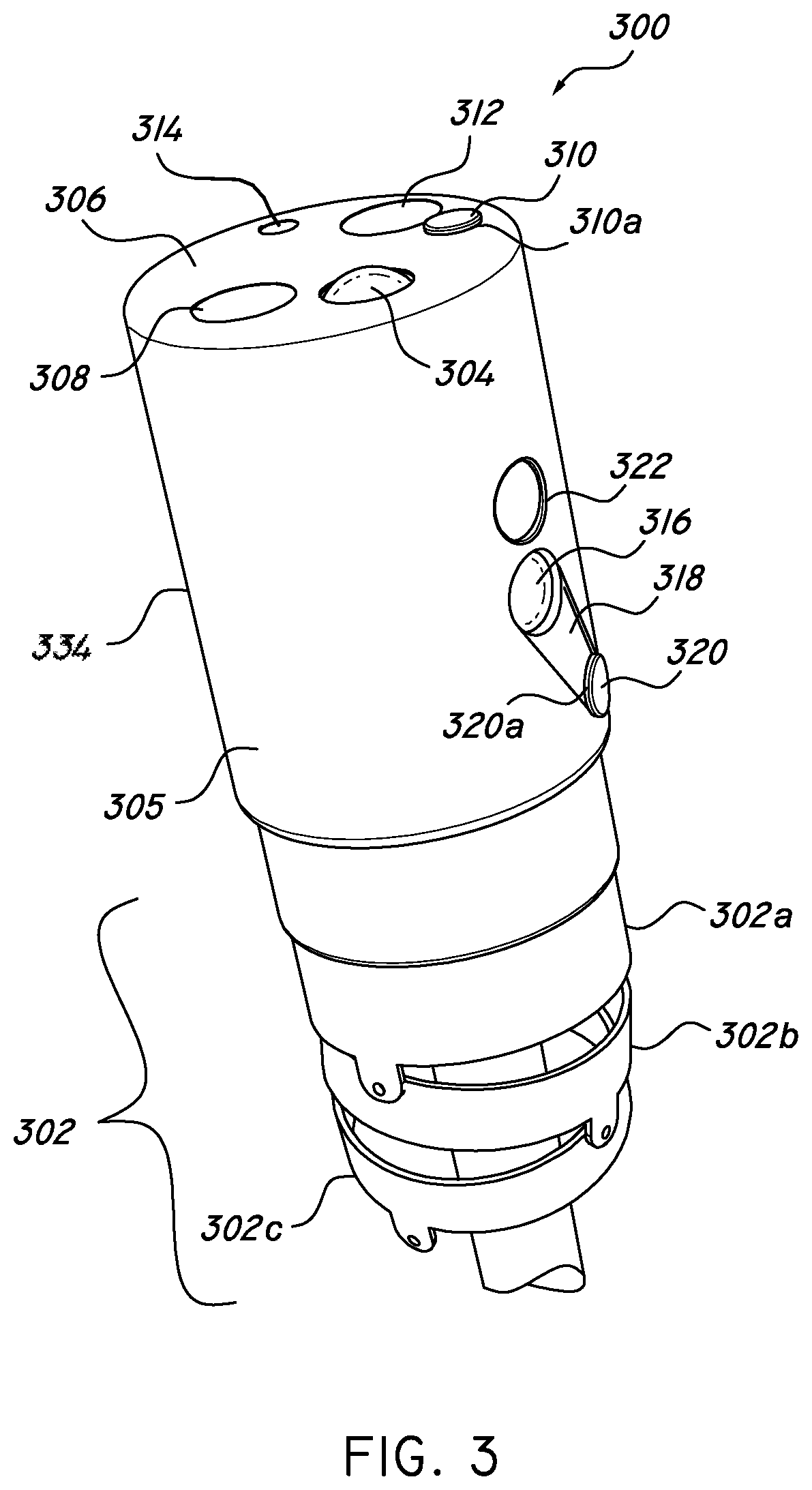 Patent US12303106 Figure 3 – Multi-camera endoscope