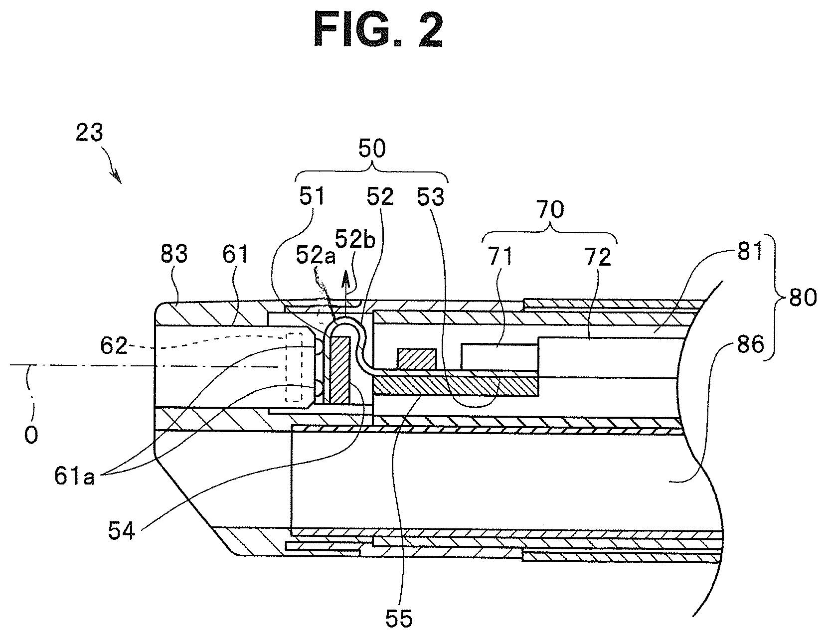Patent US12303108 Figure 2 – Endoscope, distal end portion of endoscope, and insertion portion of endoscope