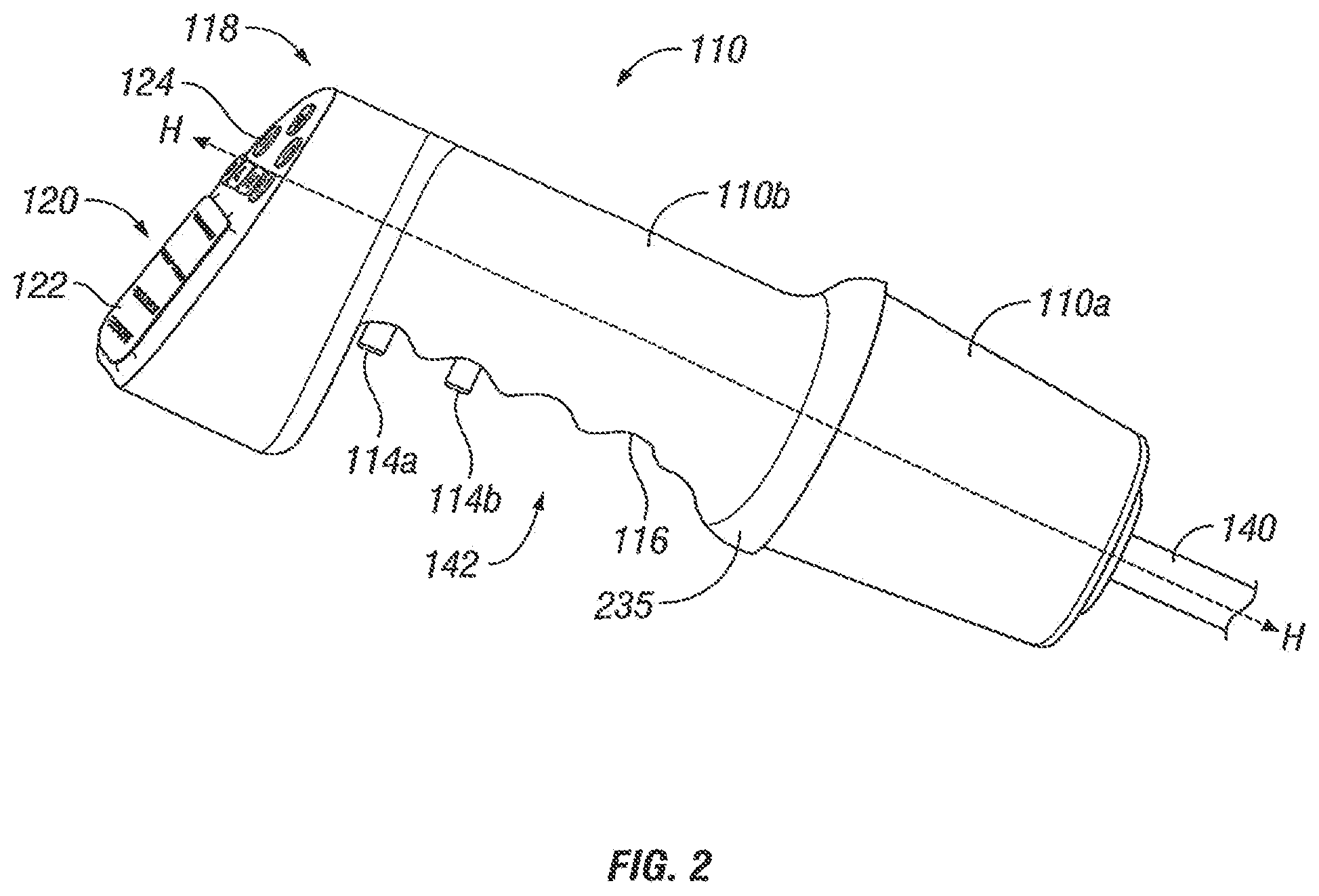 Patent US12303126 Figure 2 – Powered surgical instrument