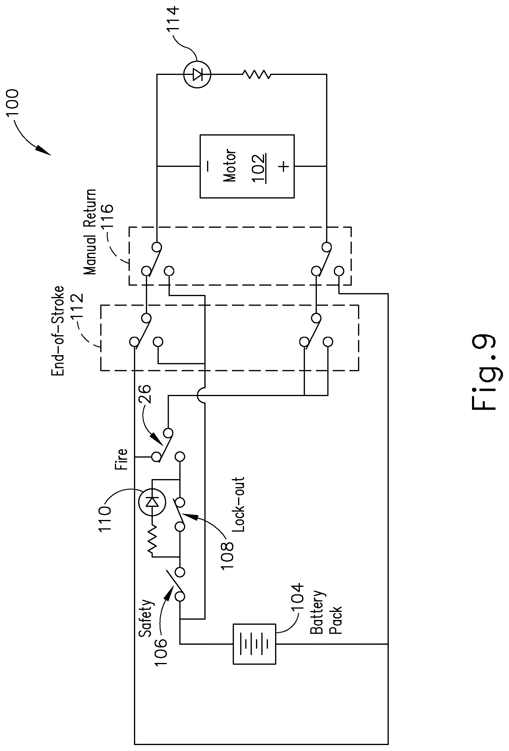 Patent US12303127 Figure 10 – Lockout engagement features for surgical stapler