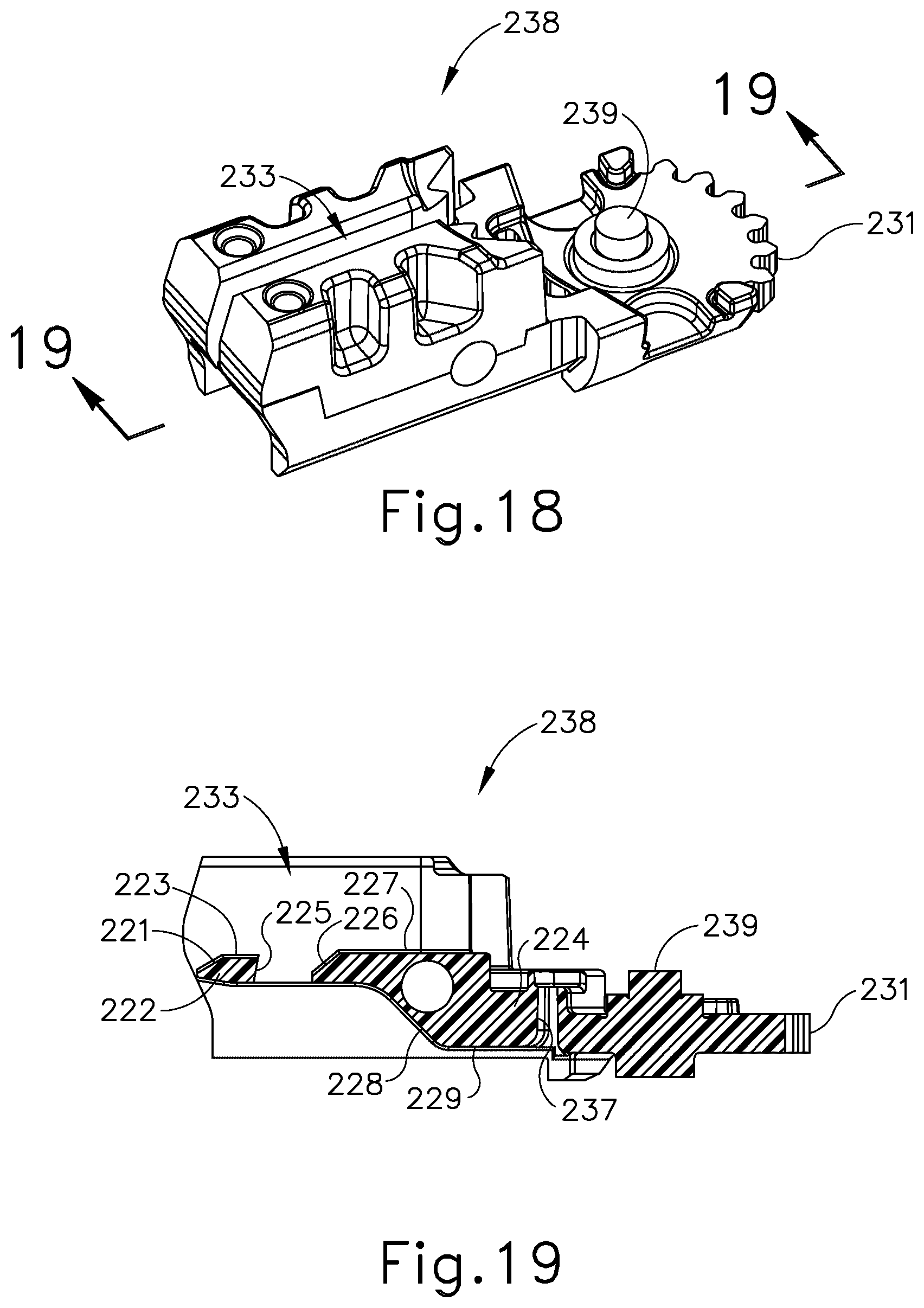 Patent US12303127 Figure 18 – Lockout engagement features for surgical stapler
