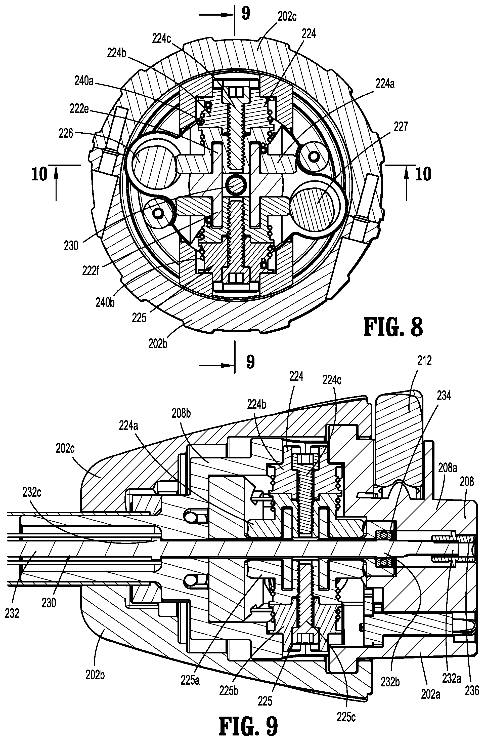 Patent US12303128 Figure 7 – Surgical system including adapter assembly with worm gear assembly