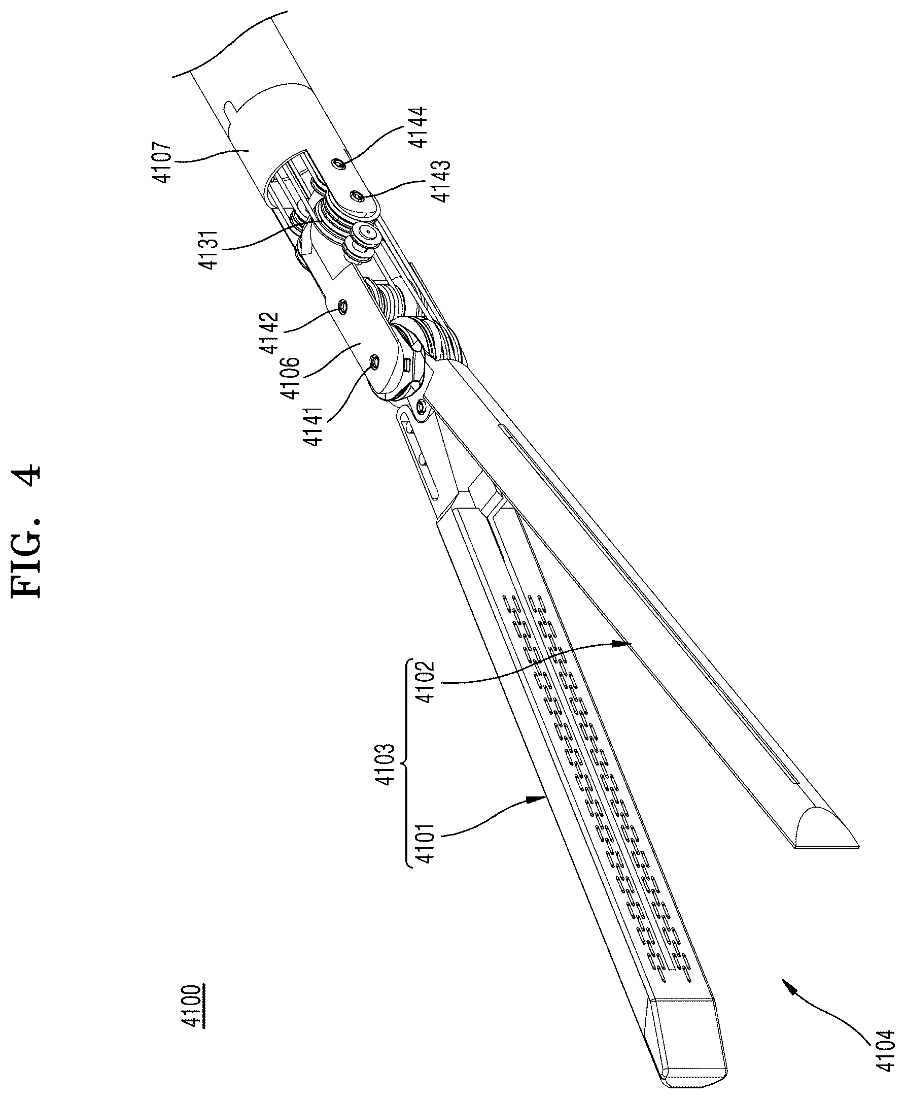Patent US12303129 Figure 4 – End tool of surgical instrument, and surgical instrument comprising same