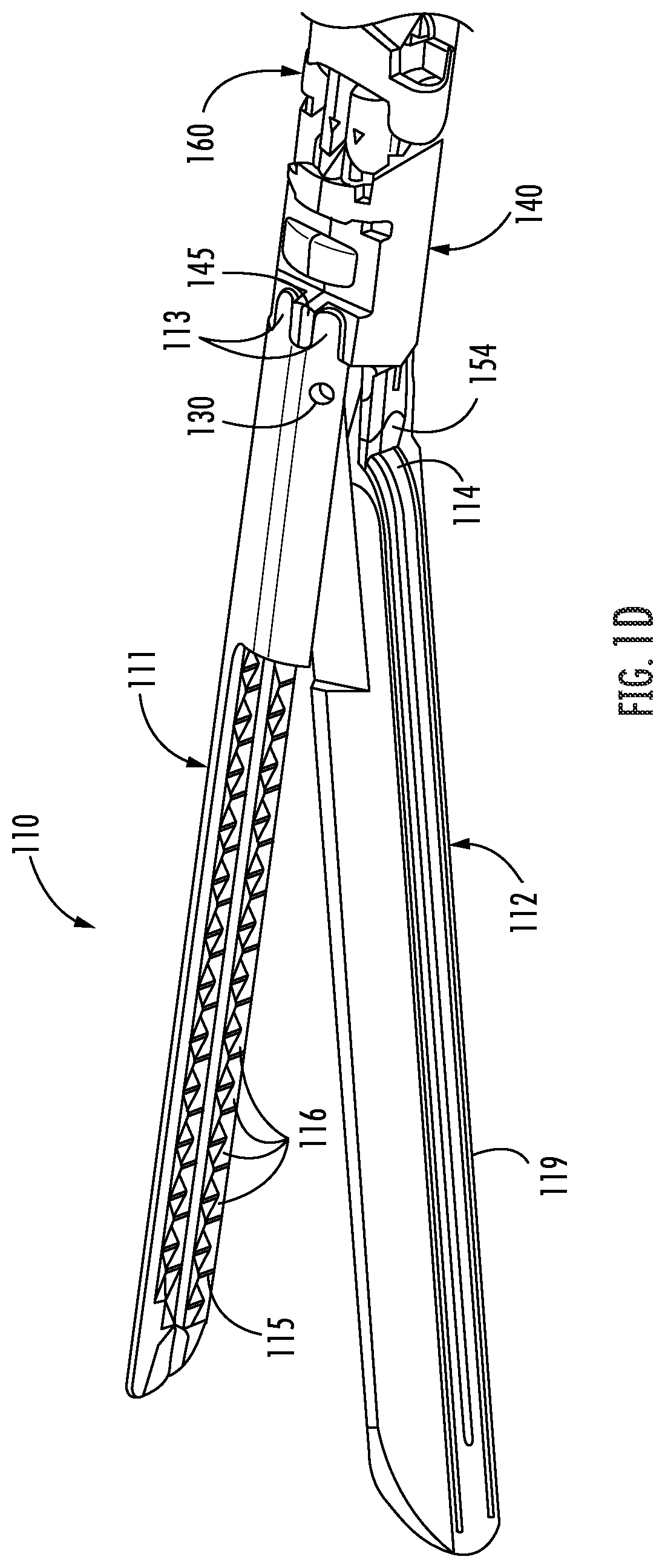 Patent US12303130 Figure 4 – Staple cartridge for a surgical instrument