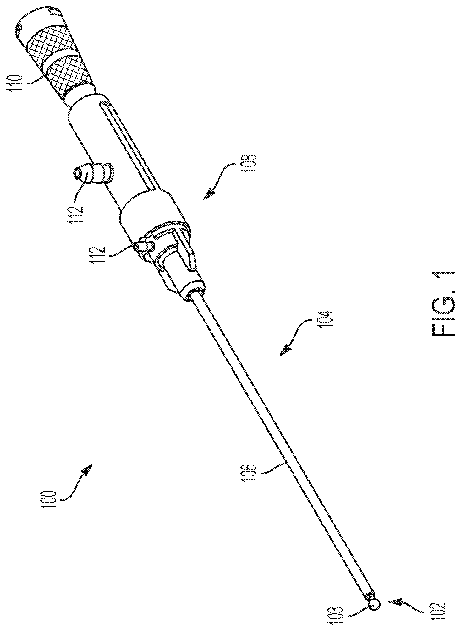 Patent US12303143 Figure 1 – Rotatable surgical instrument with bearing