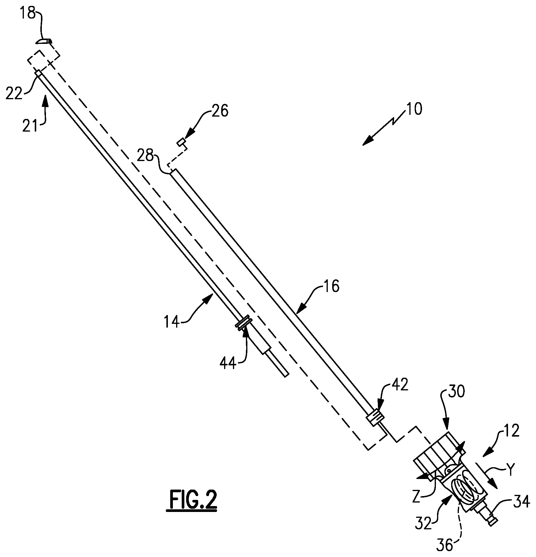 Patent US12303146 Figure 2 – Expandable reamer