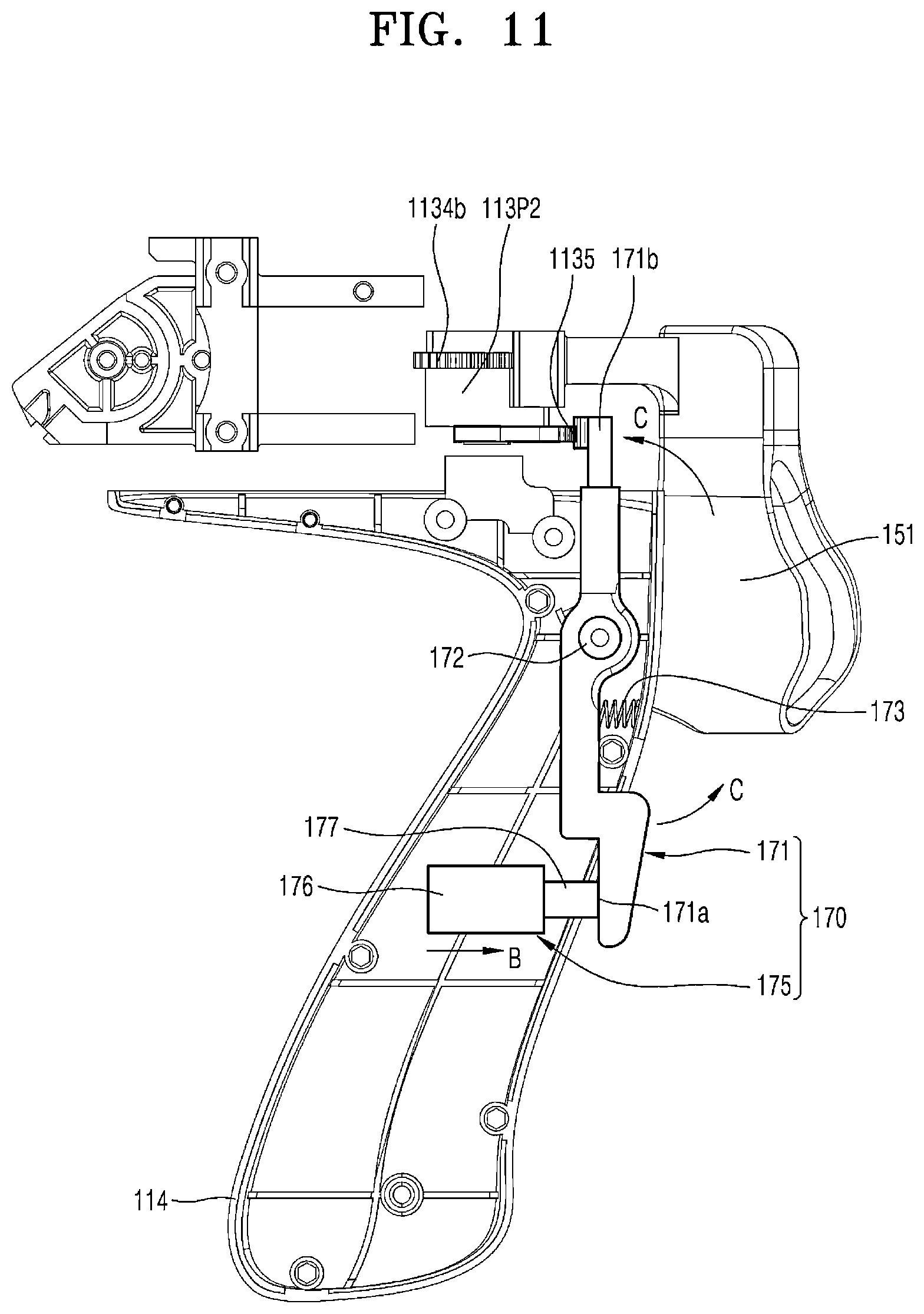 Patent US12303157 Figure 16 – Surgical instrument
