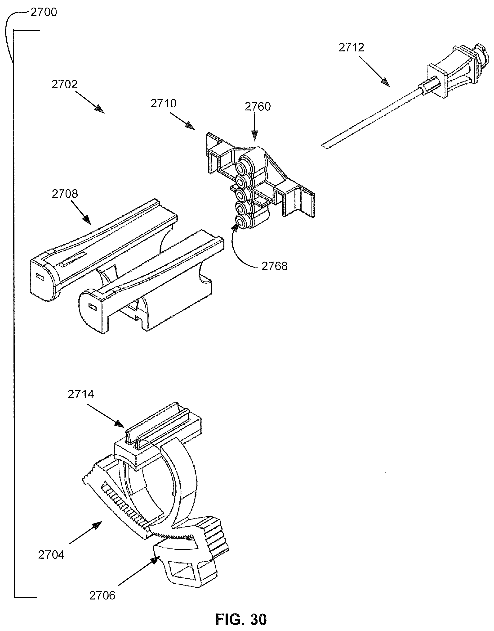 Patent US12303164 Figure 15 – Transperineal biopsy guide with mount, guide member, and displacement member displaceable within a gap of the guide member