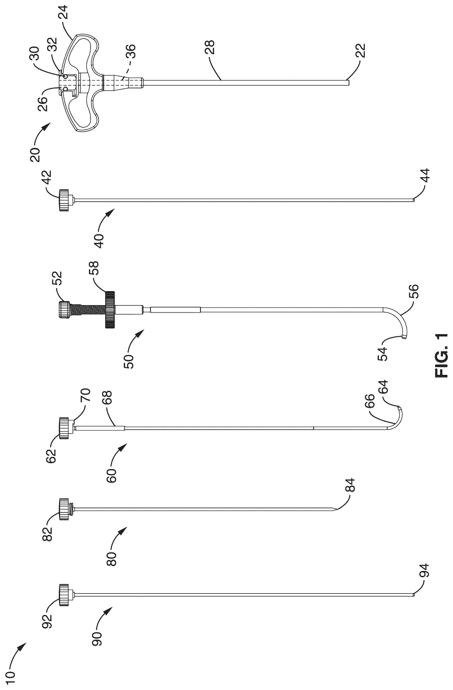 Patent US12303166 Figure 1 – Methods for accessing nerves within bone