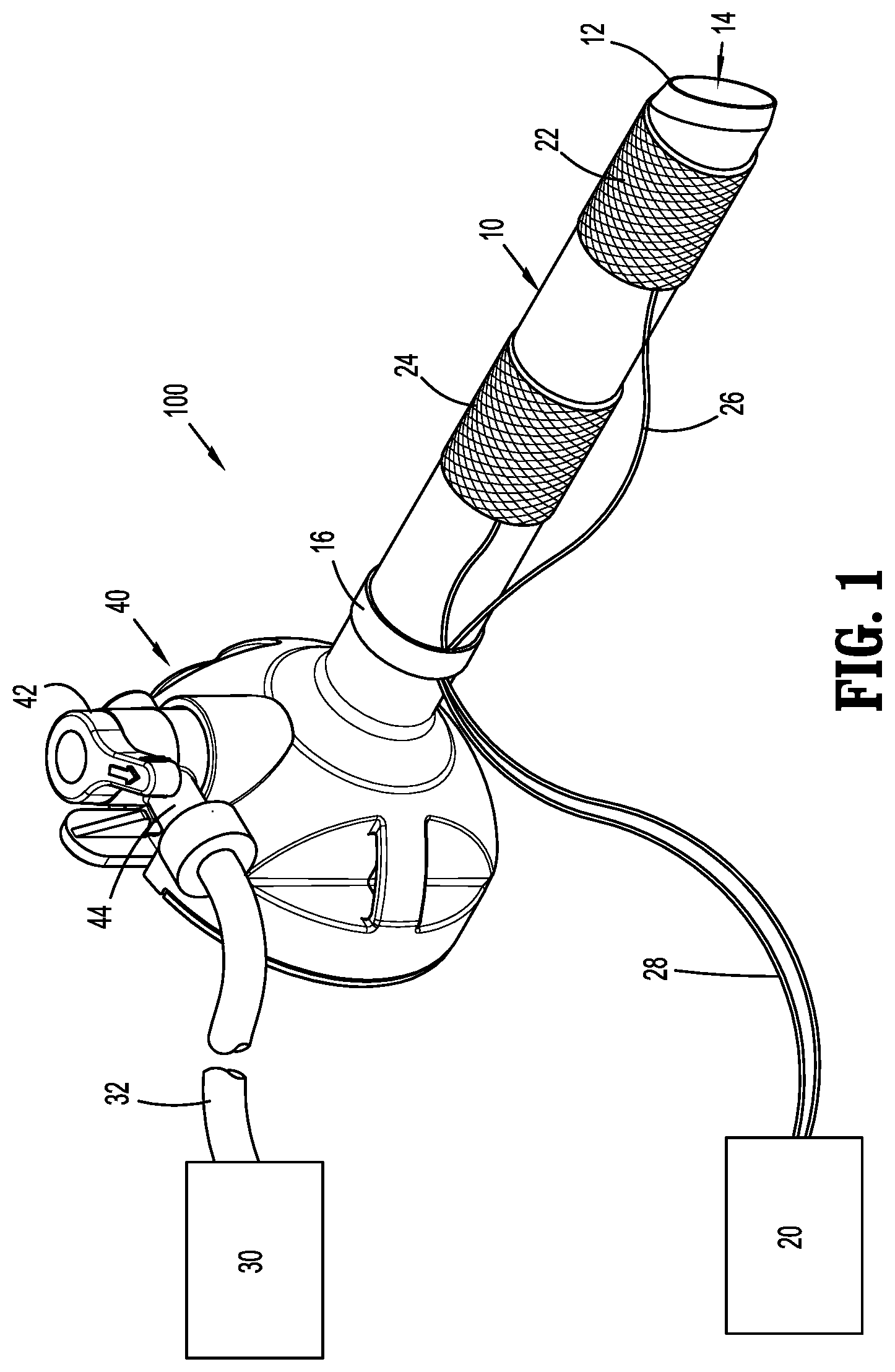 Patent US12303167 Figure 1 – Surgical access device with active smoke filtration