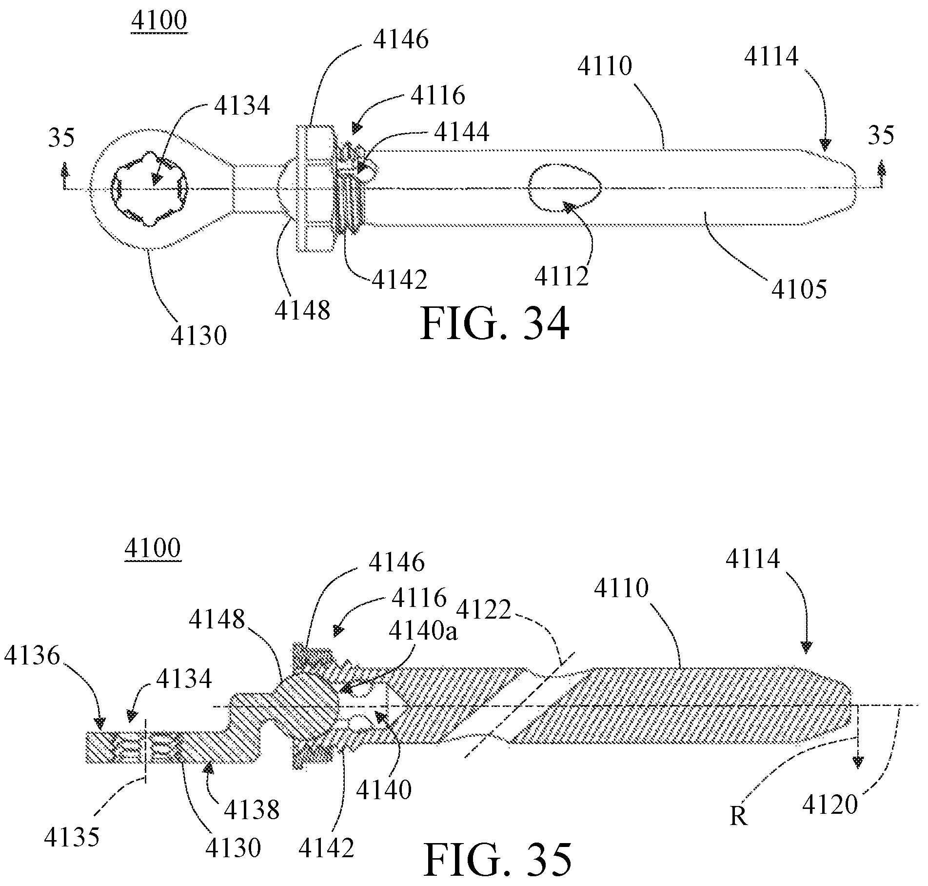 Patent US12303174 Figure 20 – Implant with intramedullary portion and variable angle extramedullary portion