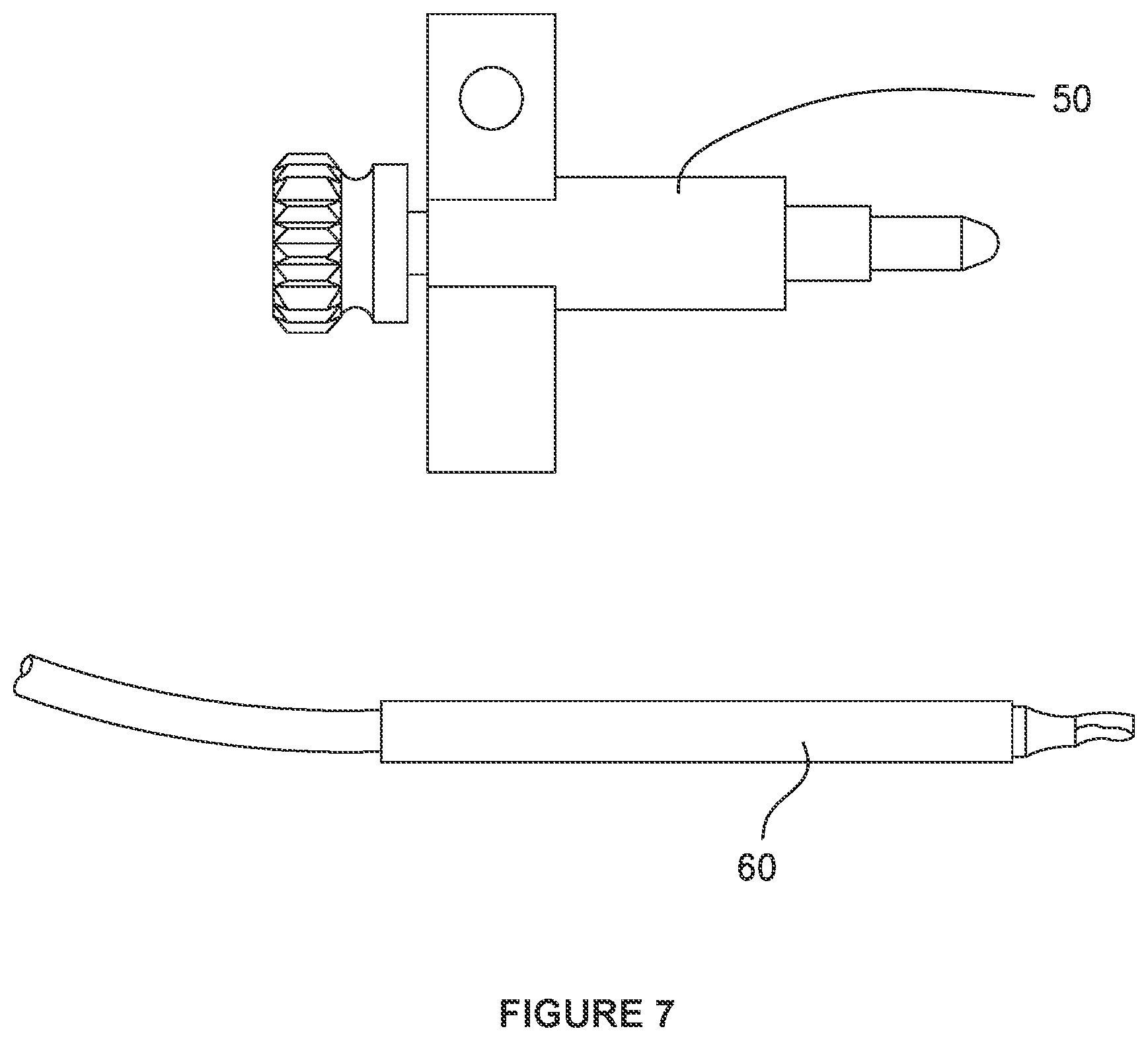 Patent US12303178 Figure 7 – Systems and methods for determining the cure of PMMA intraoperatively after implantation of an orthopedic device