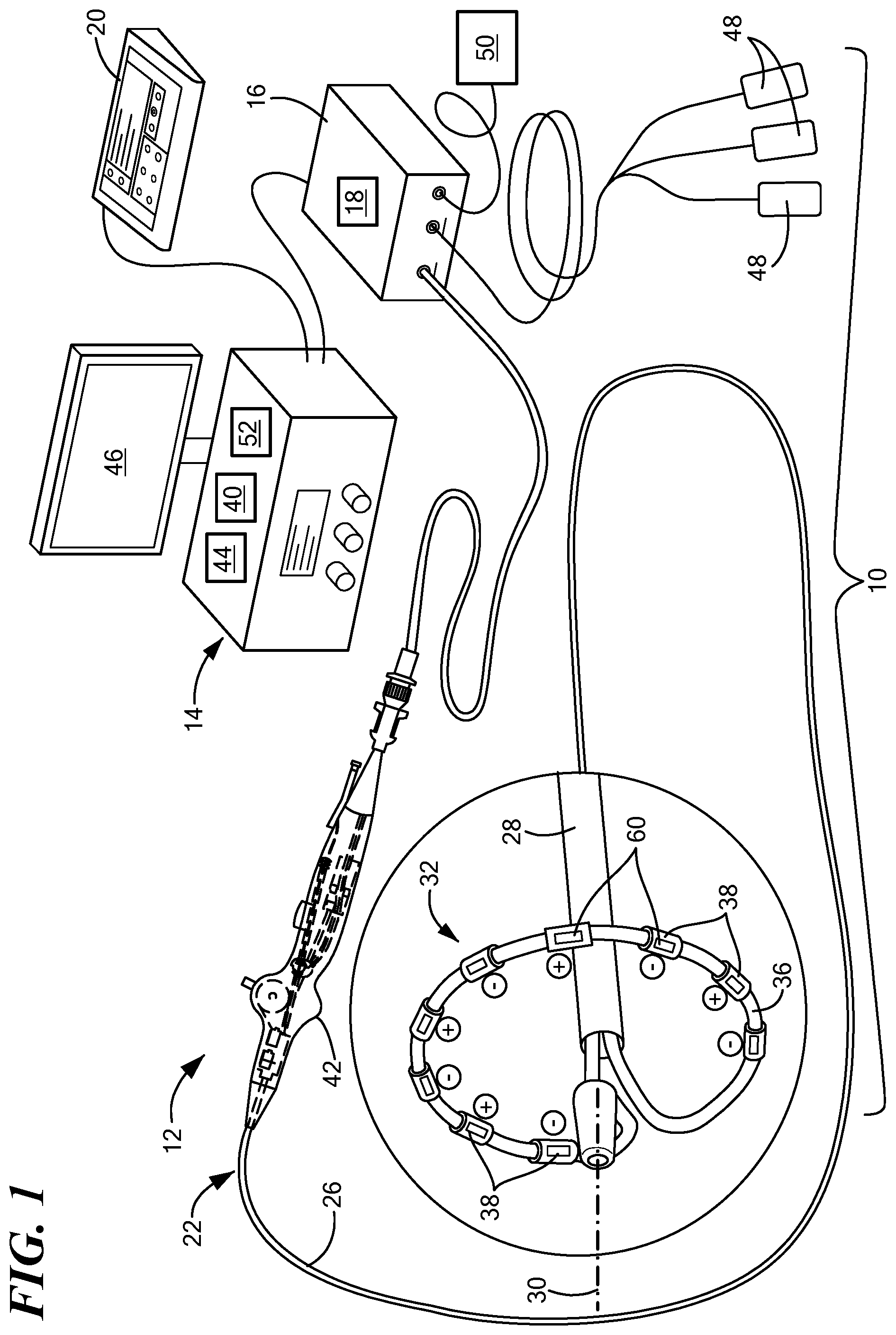 Patent US12303184 — Methods of ensuring pulsed field ablation generator system electrical safety — Figure 1