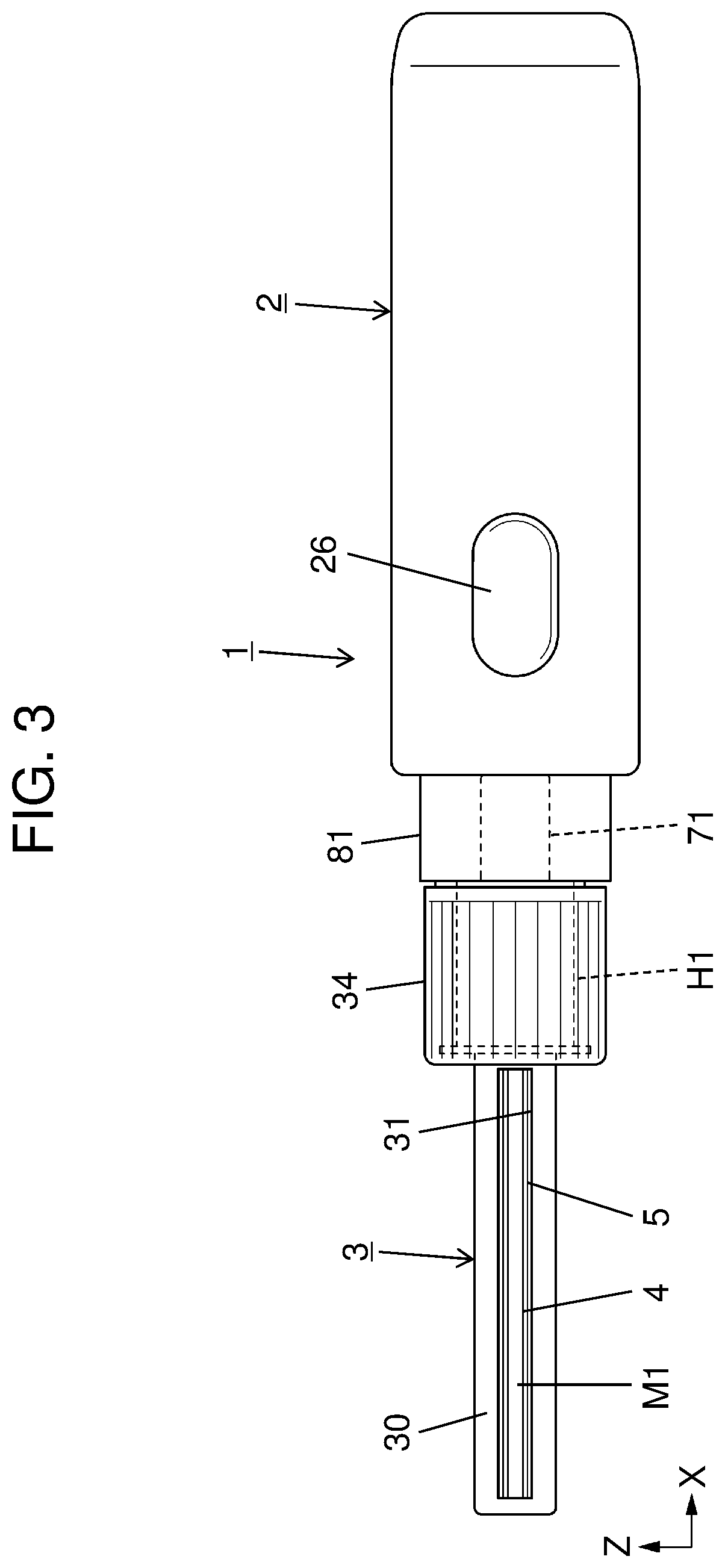 Patent US12303192 Figure 3 – Hair cutting member, device body of hair cutting device, and hair cutting device