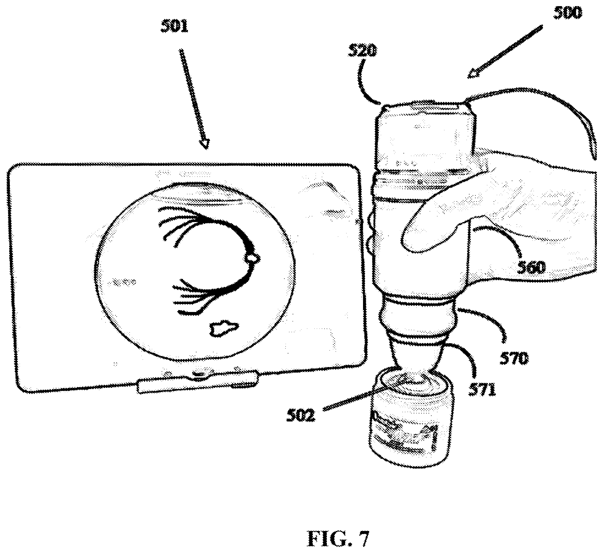 Patent US12303199 Figure 7 – Wide field fundus camera