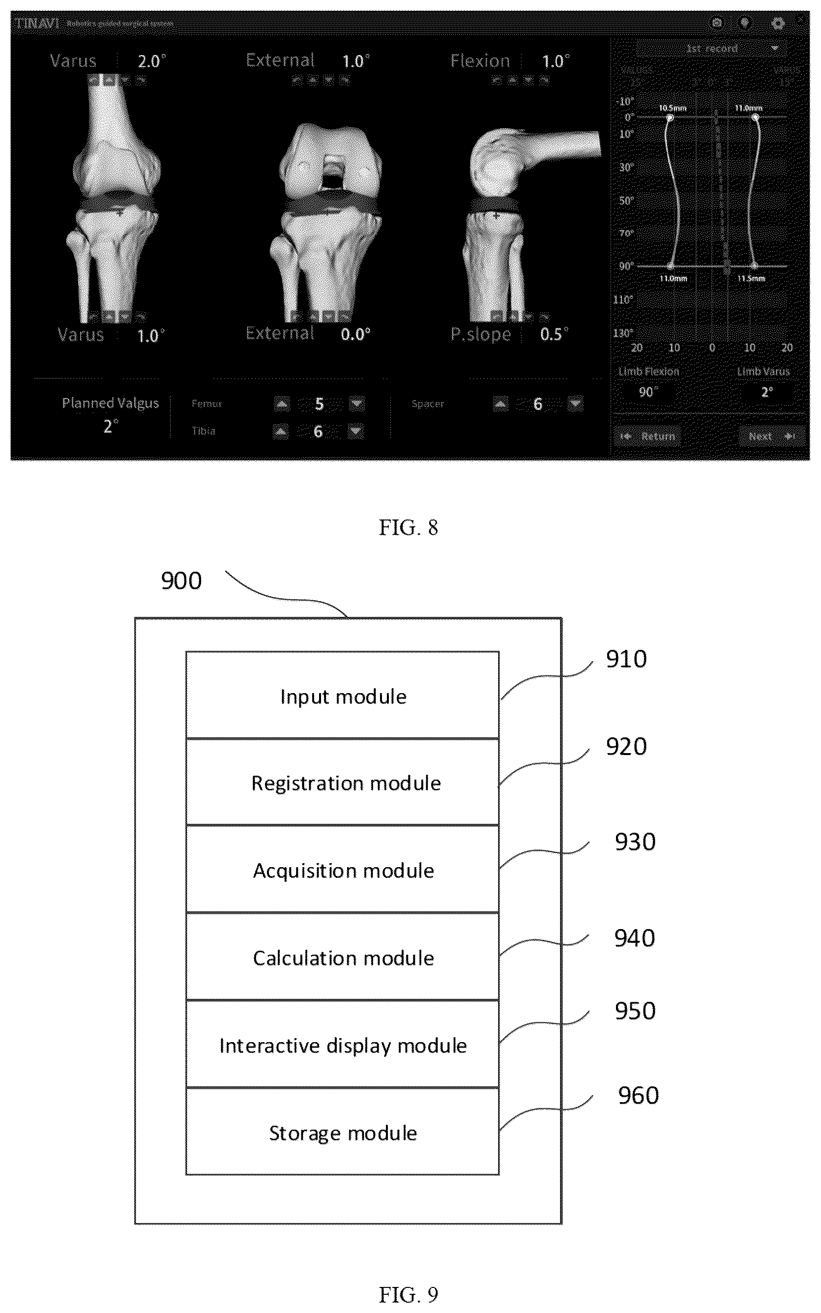 Patent US12303205 Figure 5 – TKA intraoperative planning adjustment method, apparatus and device for TKA