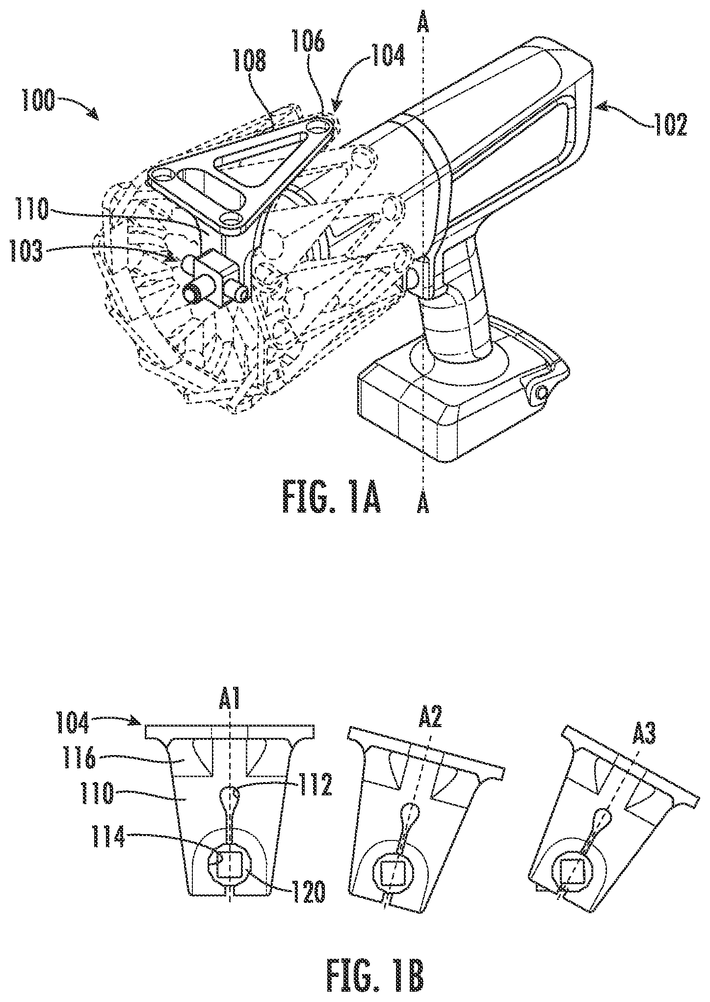Patent US12303210 Figure 1 – Surgical impactor arrays
