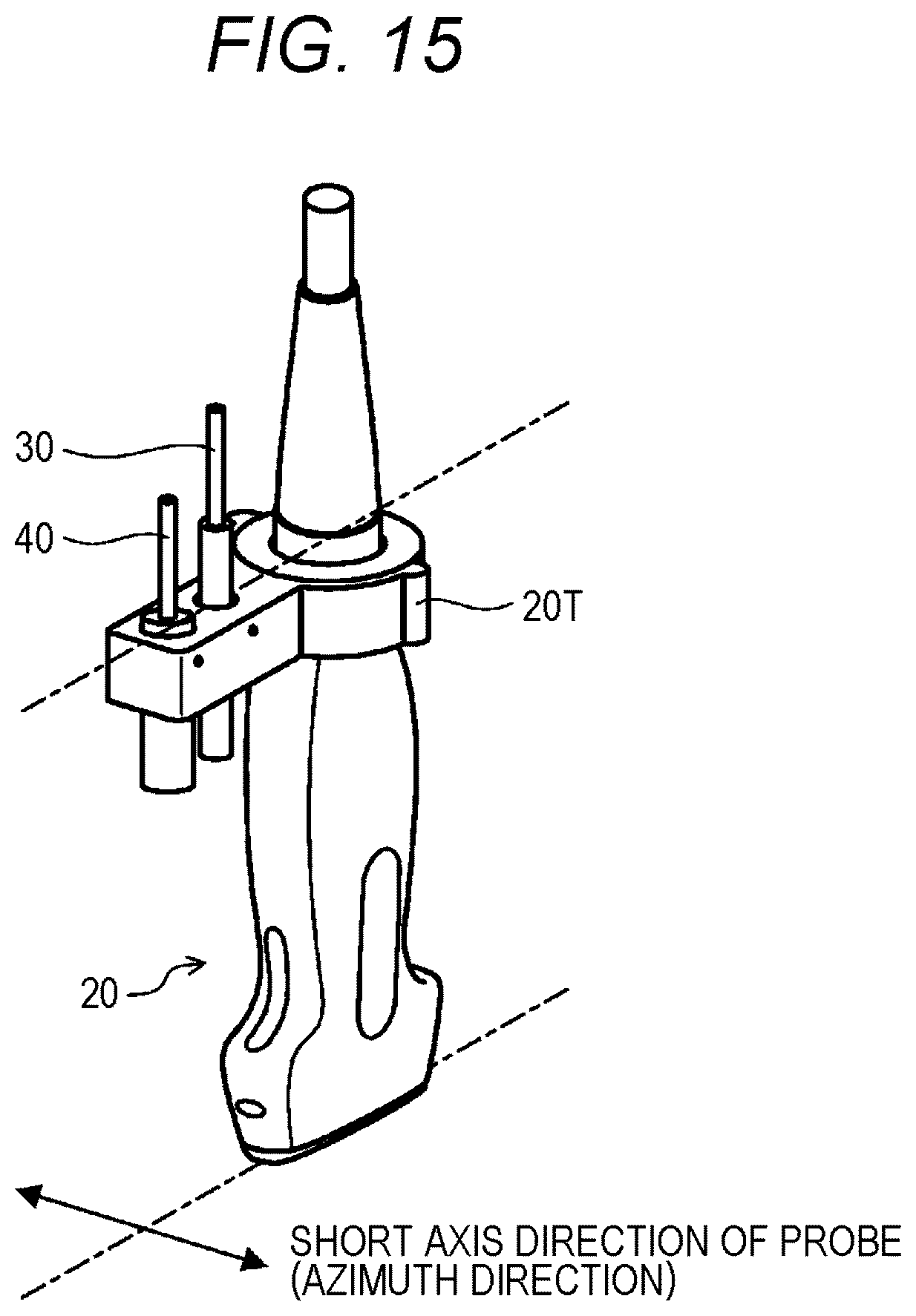 Patent US12303212 Figure 15 – Ultrasonic diagnostic apparatus, ultrasonic probe, and attachment for ultrasonic probe