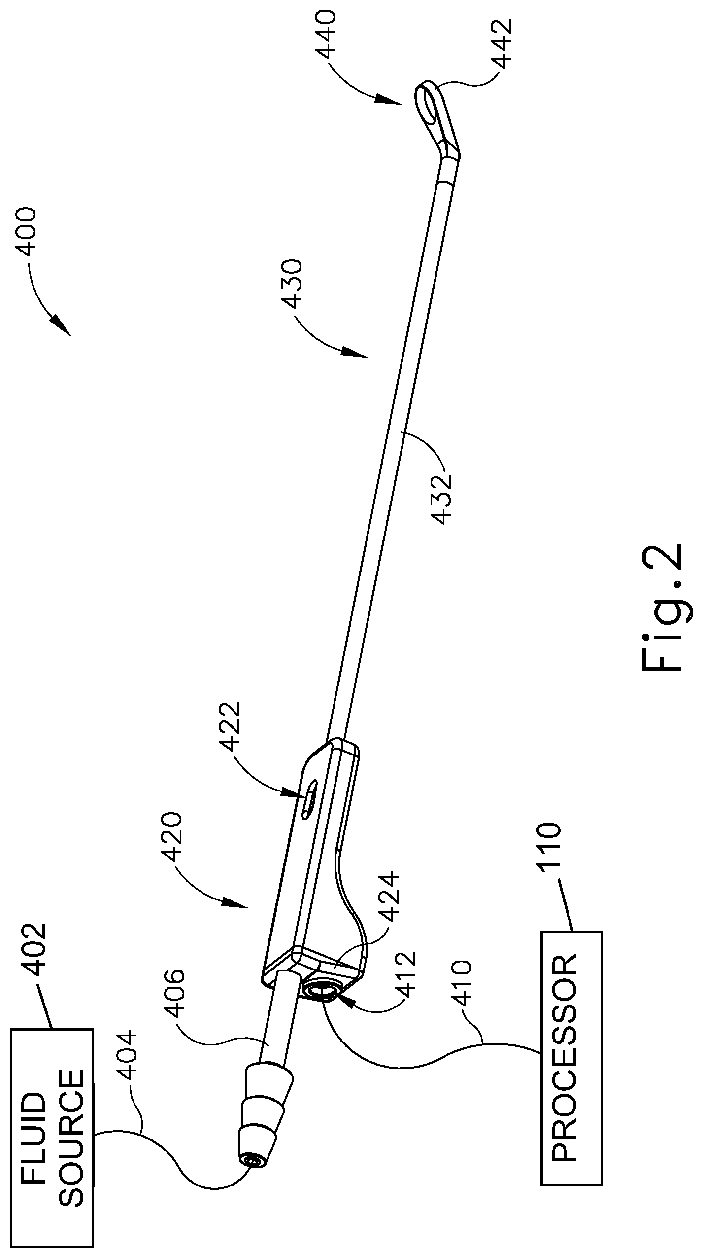 Patent US12303215 Figure 2 – Curette with navigation sensor