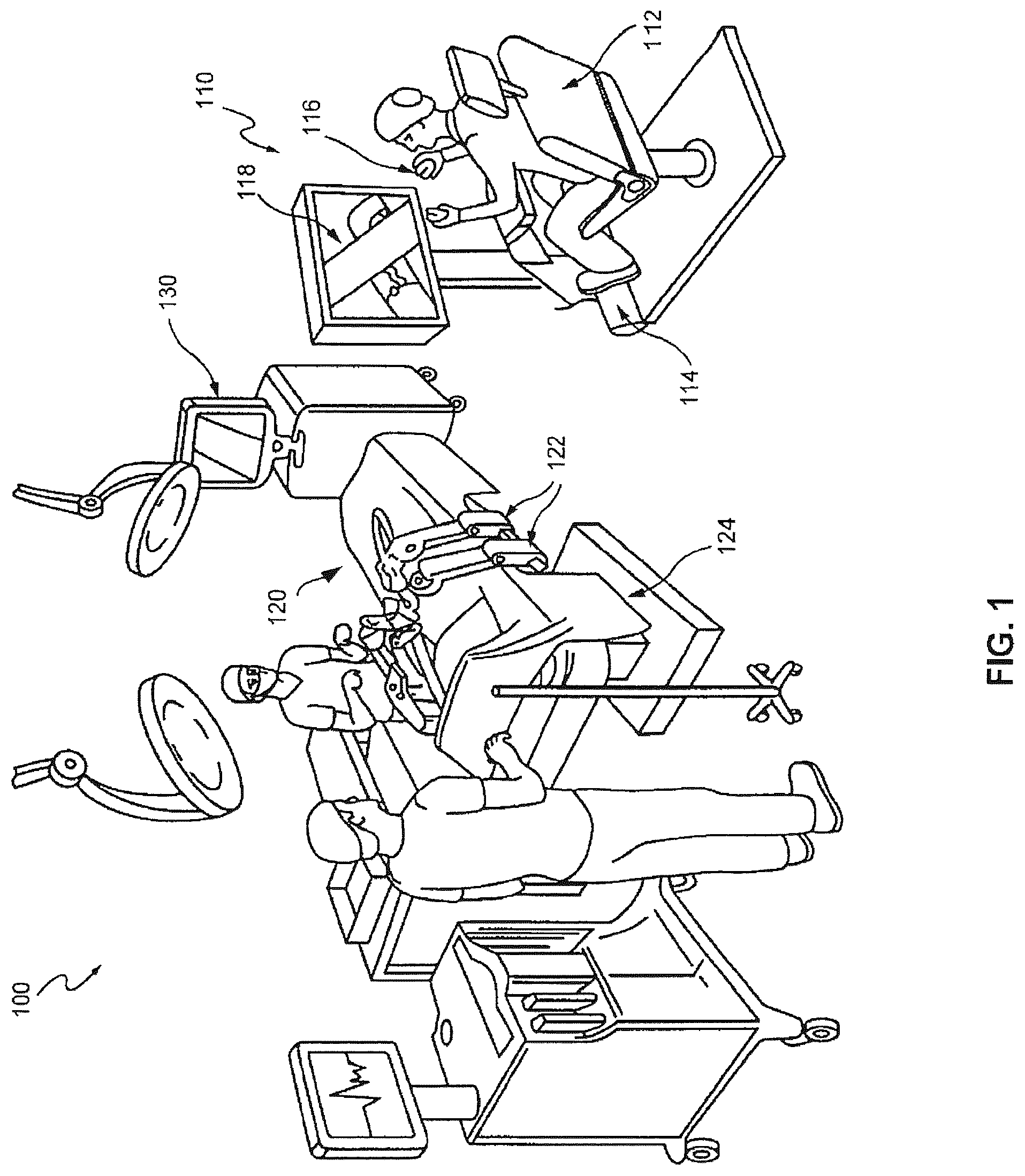 Patent US12303218 Figure 1 – Surgical robotic system and method for transitioning control to a secondary robot controller