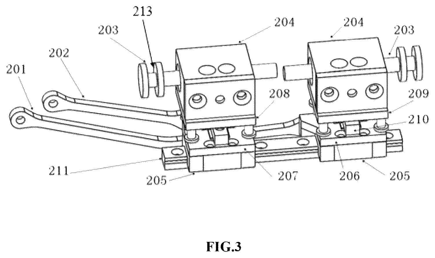 Patent US12303223 Figure 3 – Slave-side propelling device and controlling method for interventional surgical robot