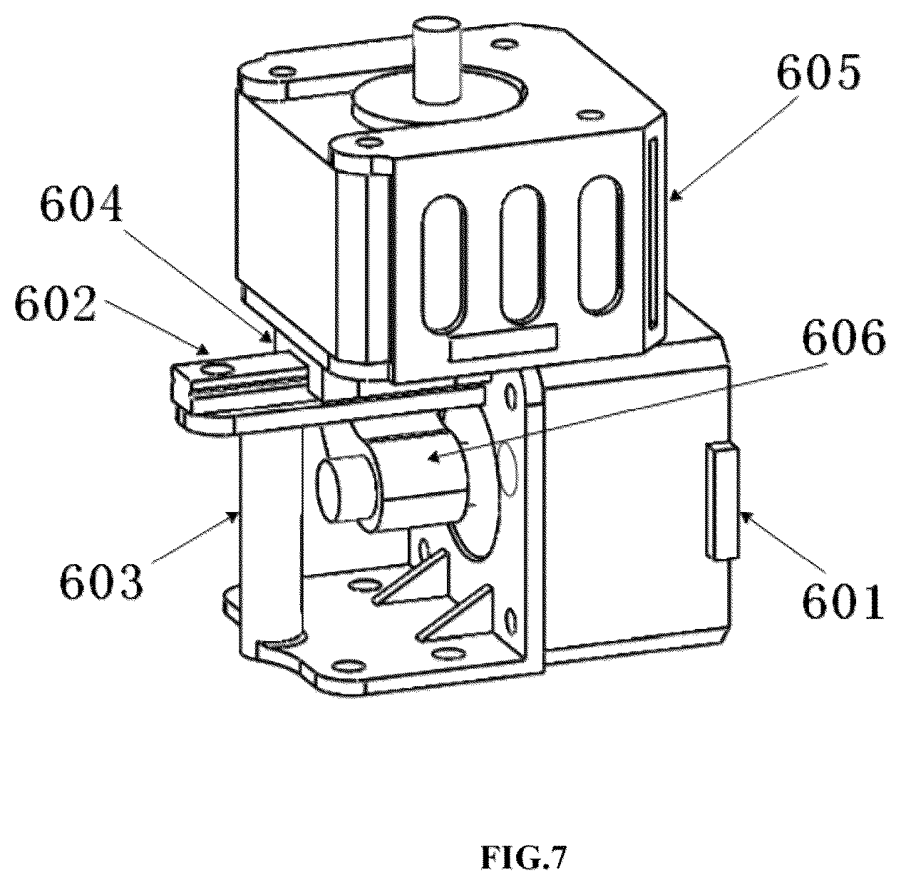Patent US12303223 Figure 7 – Slave-side propelling device and controlling method for interventional surgical robot