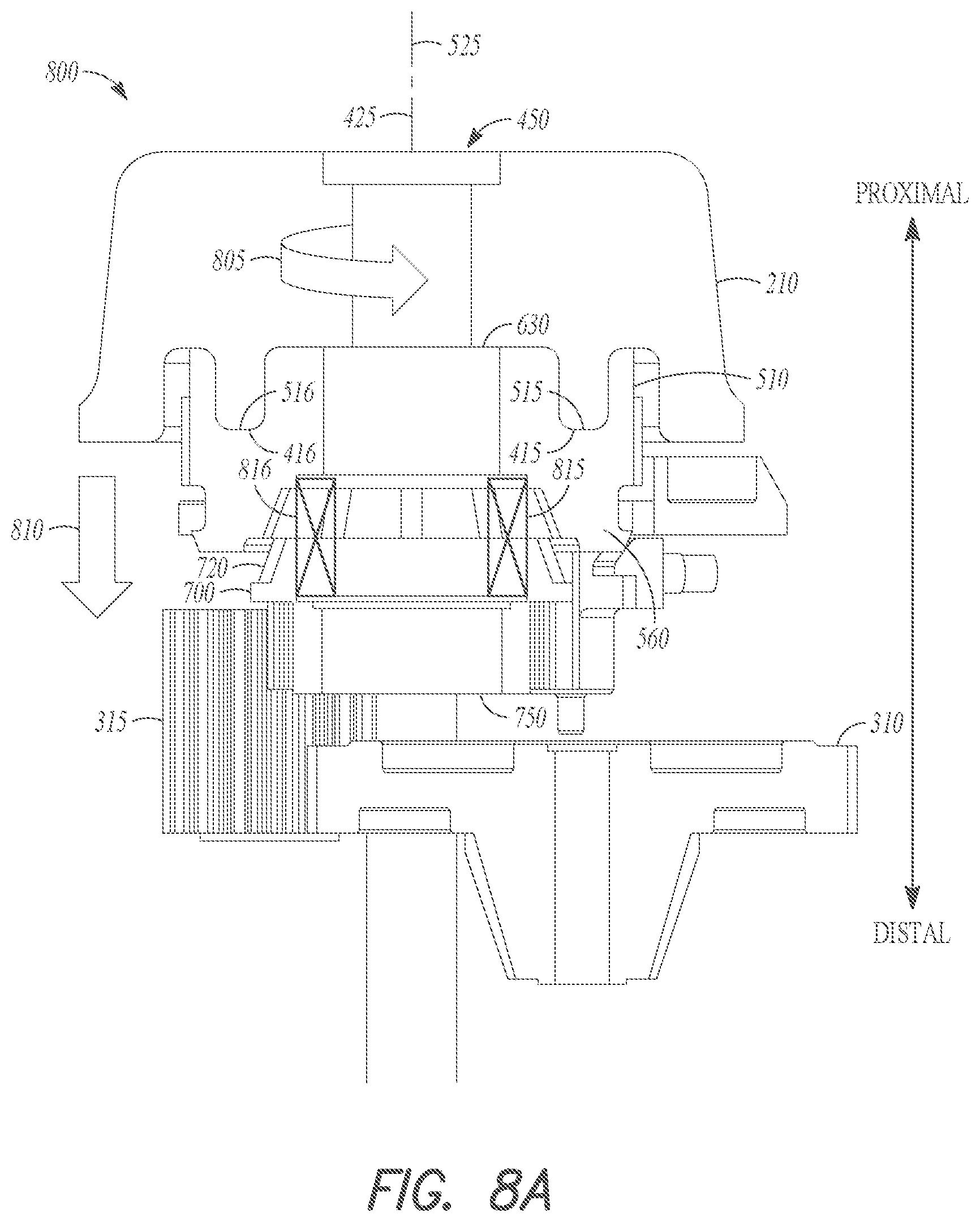 Patent US12303225 Figure 10 – Manual release for medical device drive system
