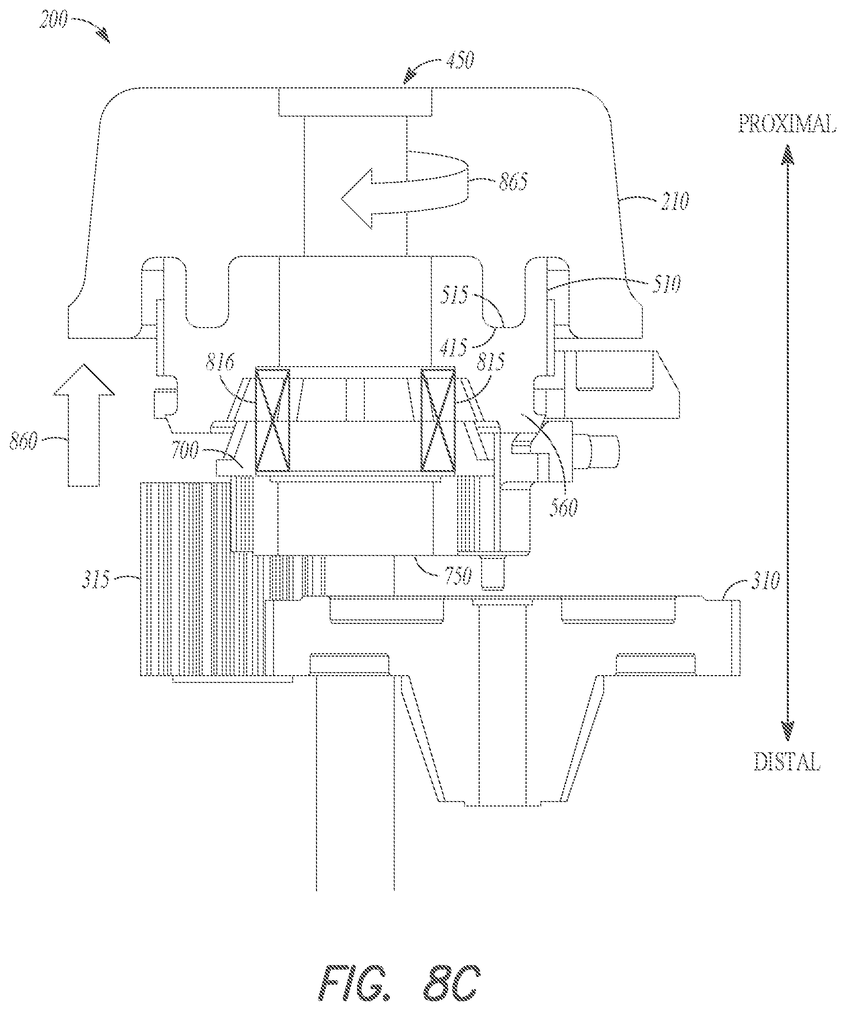 Patent US12303225 Figure 12 – Manual release for medical device drive system