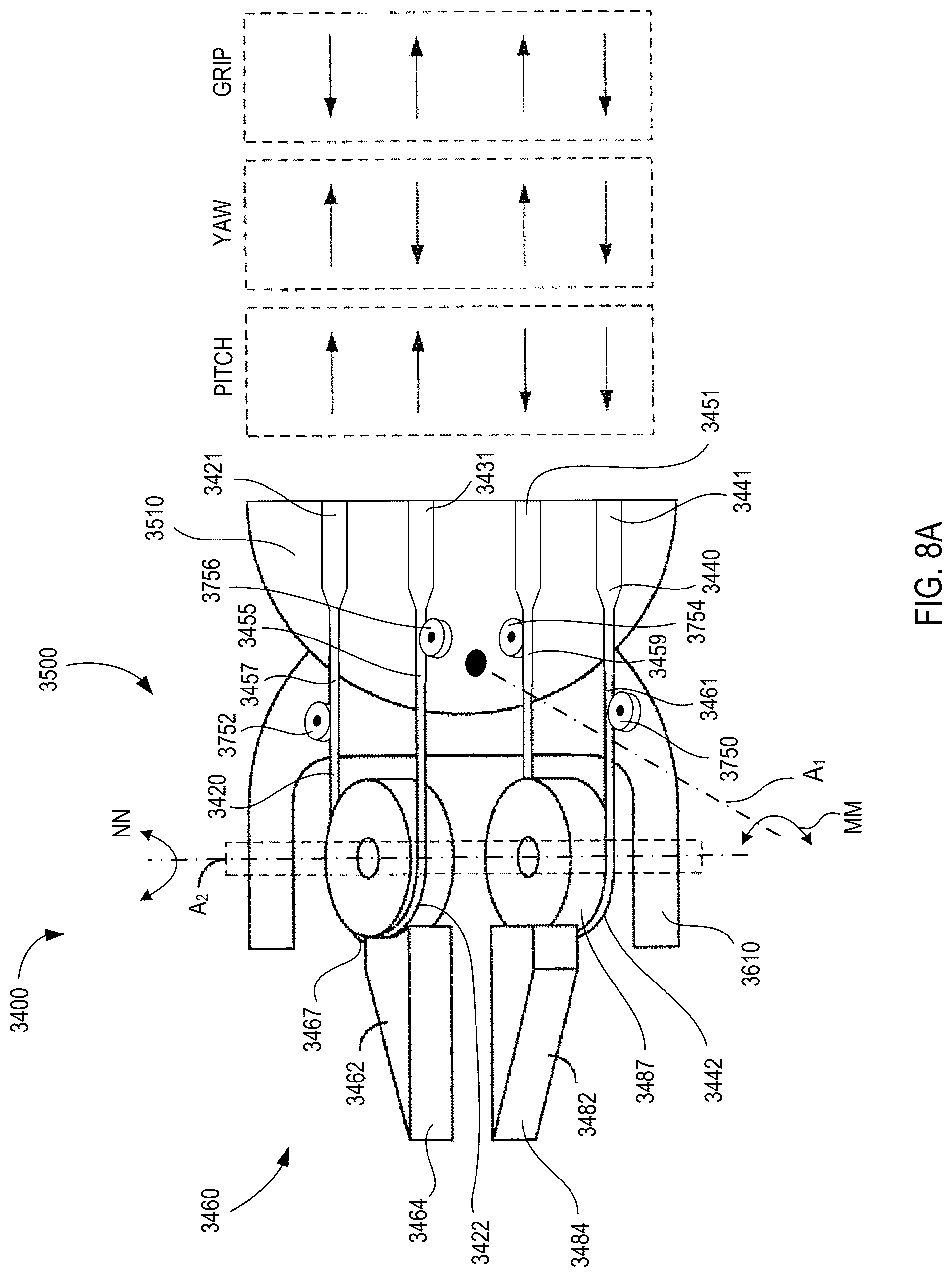 Patent US12303226 Figure 9 – Low-friction medical tools having roller-assisted tension members