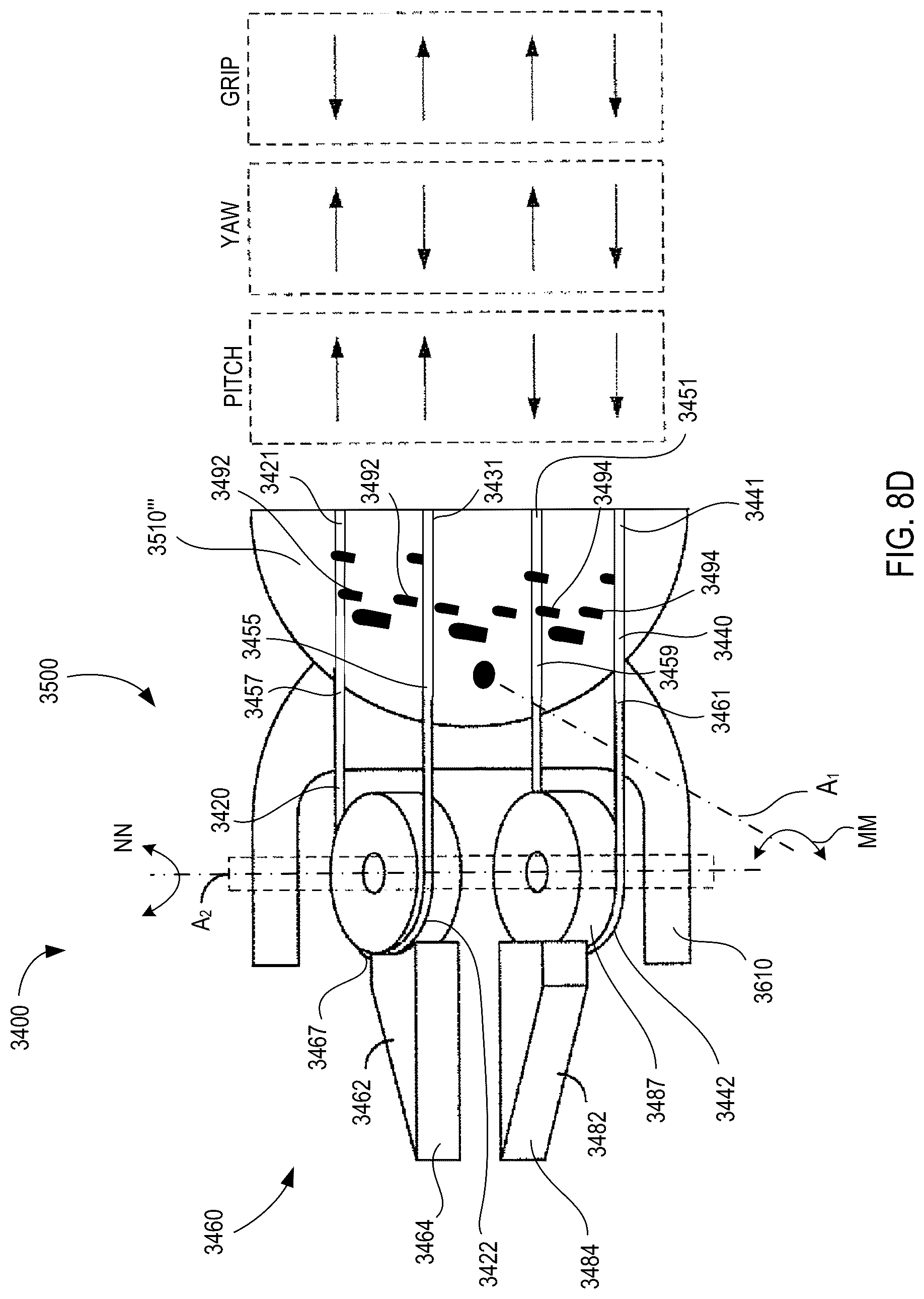 Patent US12303226 Figure 12 – Low-friction medical tools having roller-assisted tension members