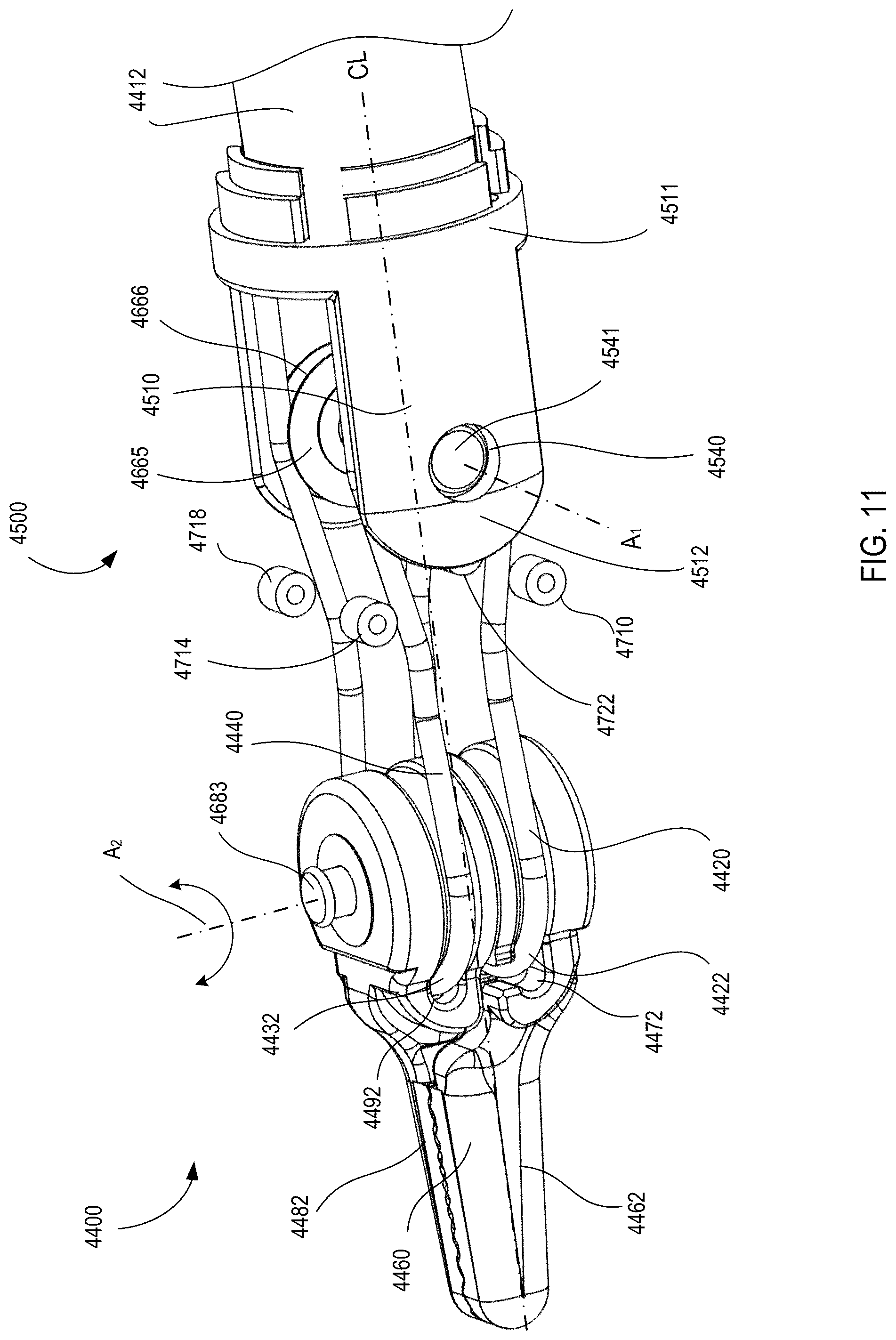 Patent US12303226 Figure 15 – Low-friction medical tools having roller-assisted tension members