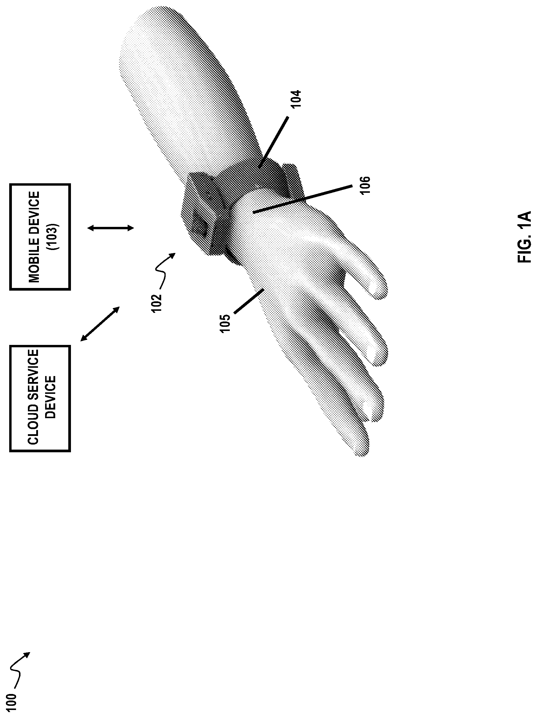 Patent US12303231 Figure 1 – Systems and methods including a device for personalized activity monitoring involving the hands
