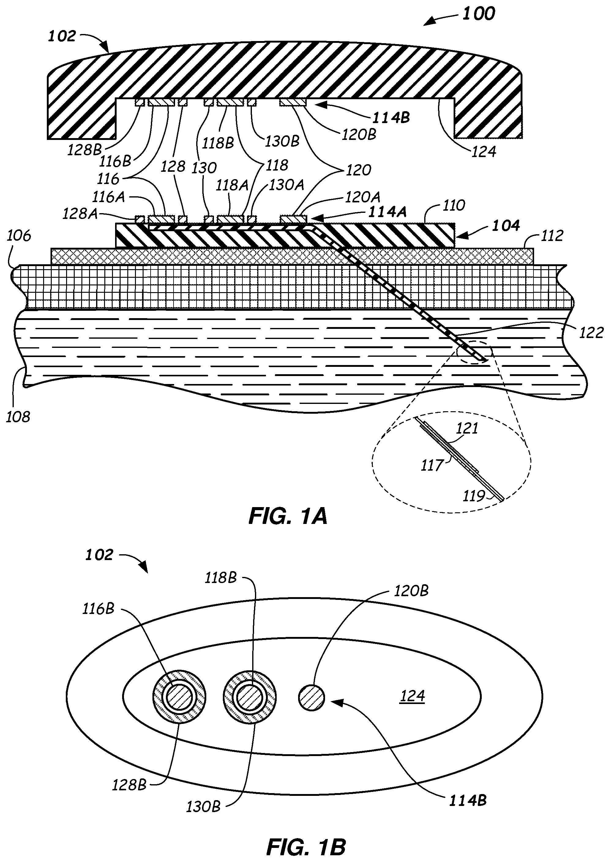 Patent US12303261 Figure 1 – Devices, systems, and methods for measuring analytes in interstitial fluid