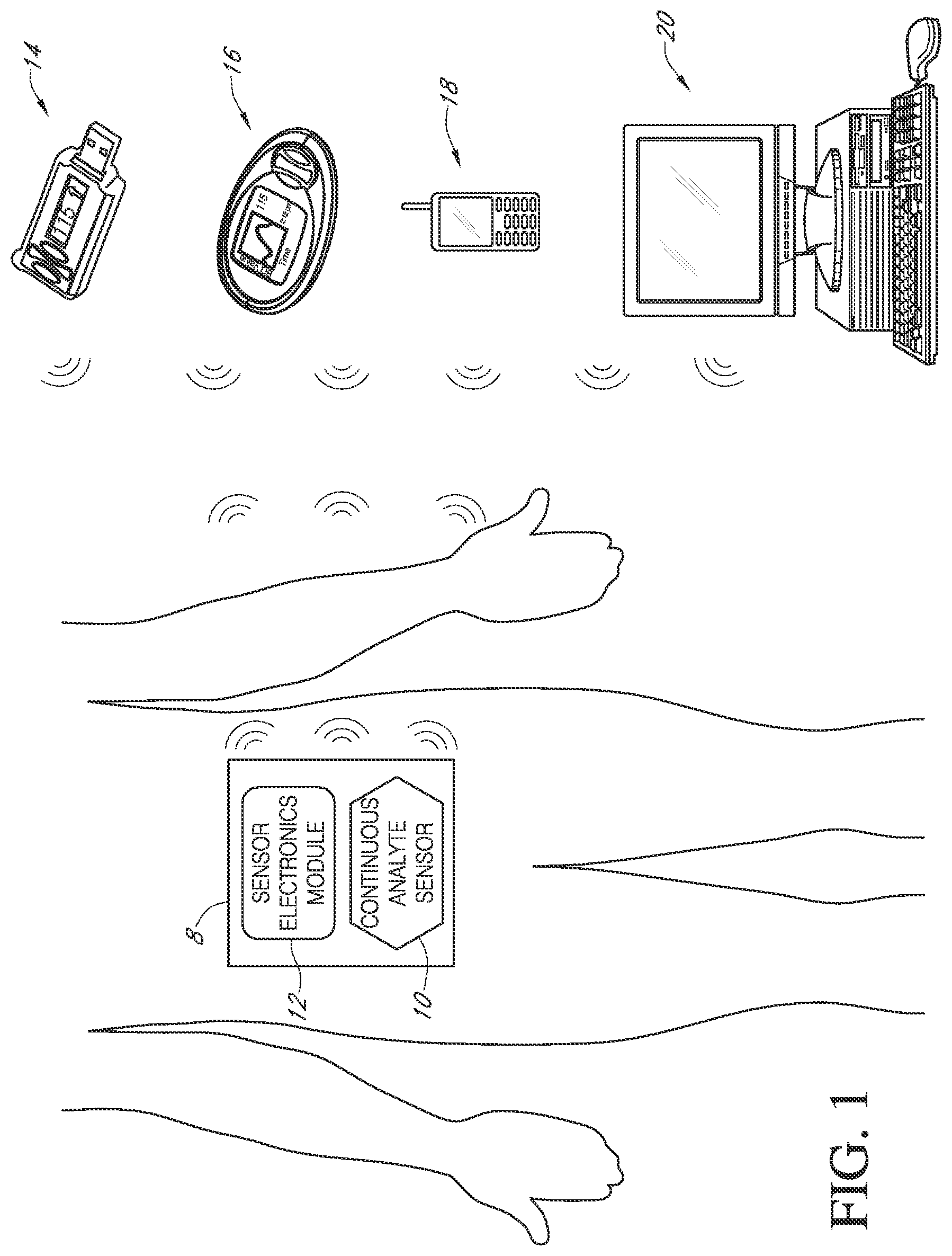 Patent US12303262 — Advanced continuous analyte monitoring system — Figure 1