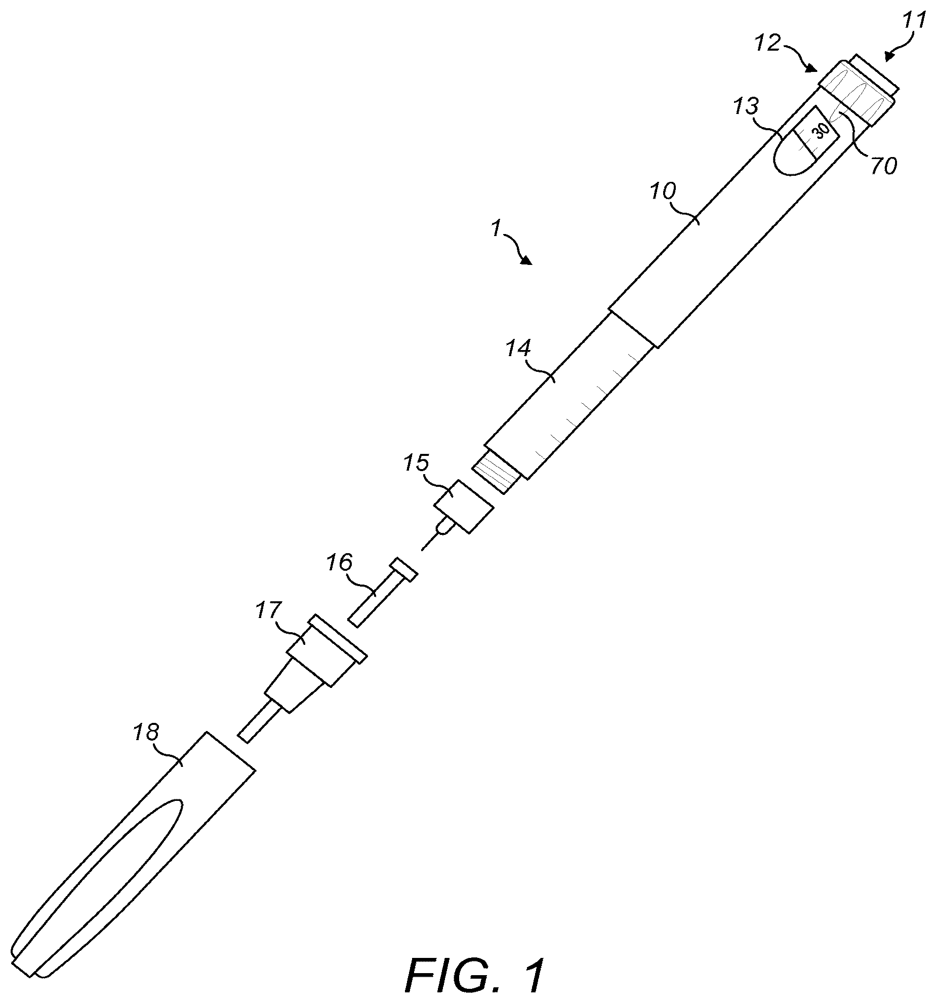 Patent US12303269 Figure 1 – Device for managing a medication regime