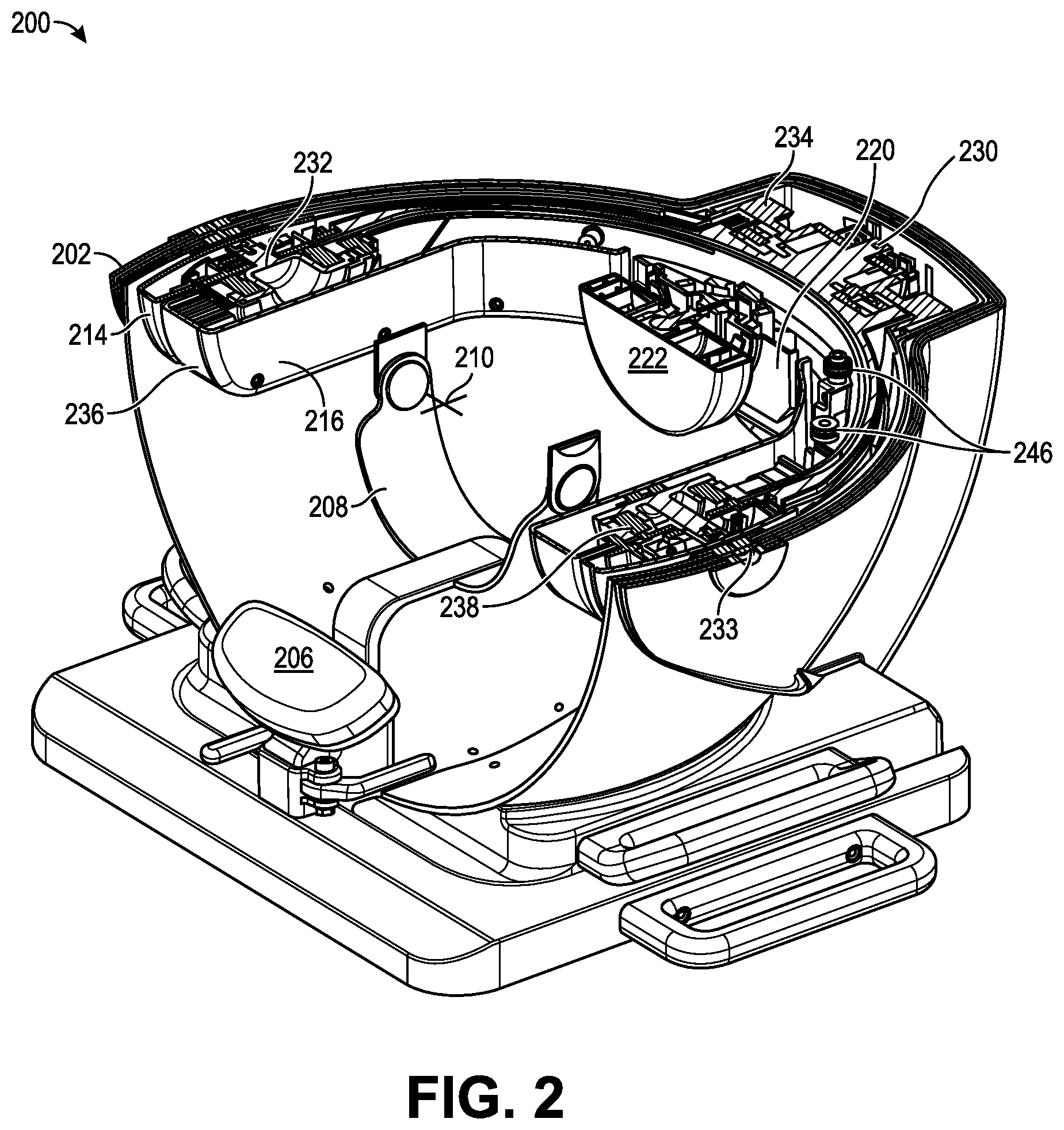 Patent US12303274 Figure 2 – Coil positioning system for noninvasive brain sensor