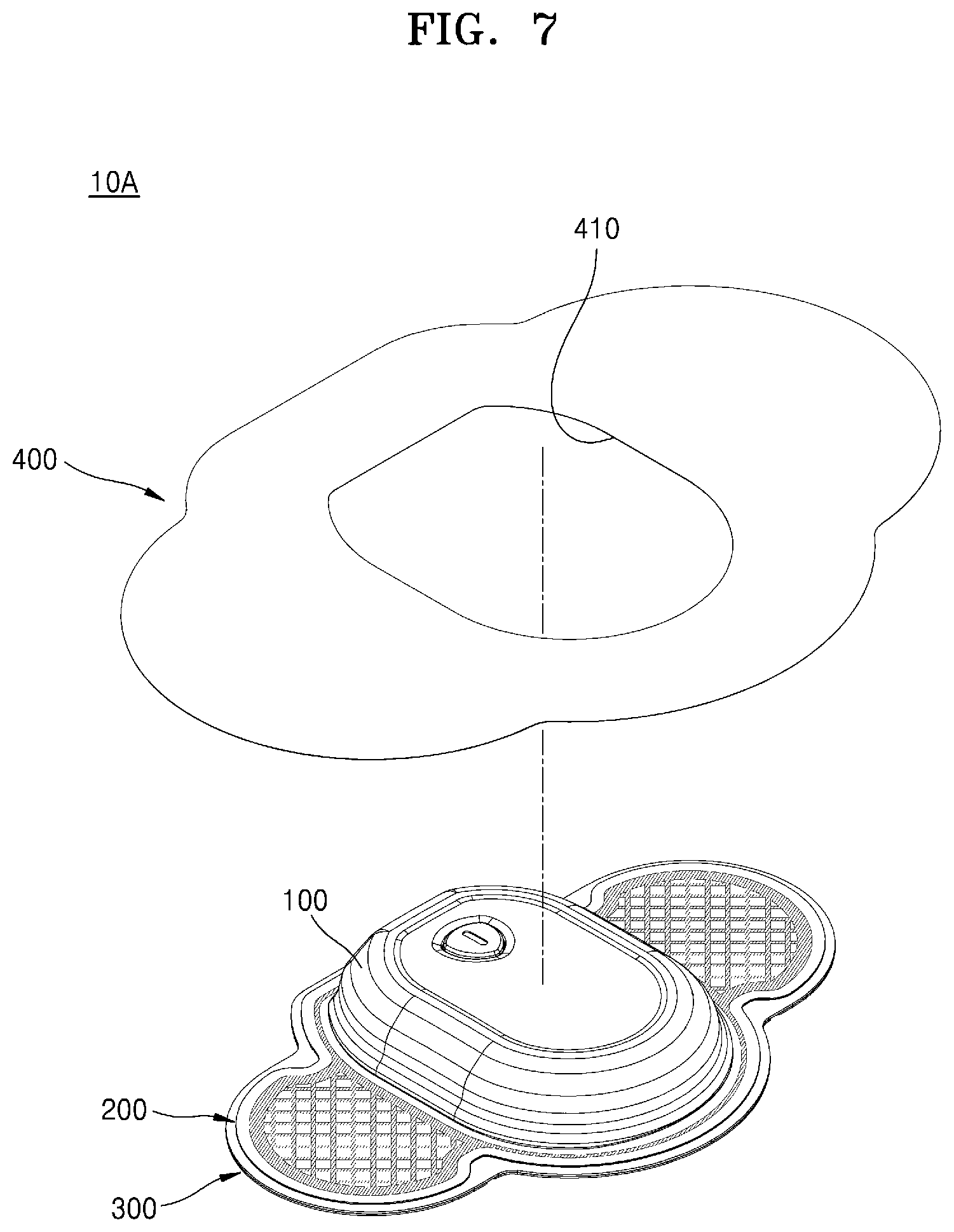 Patent US12303276 Figure 7 – Wearable device including structure for preventing noise caused by static electricity