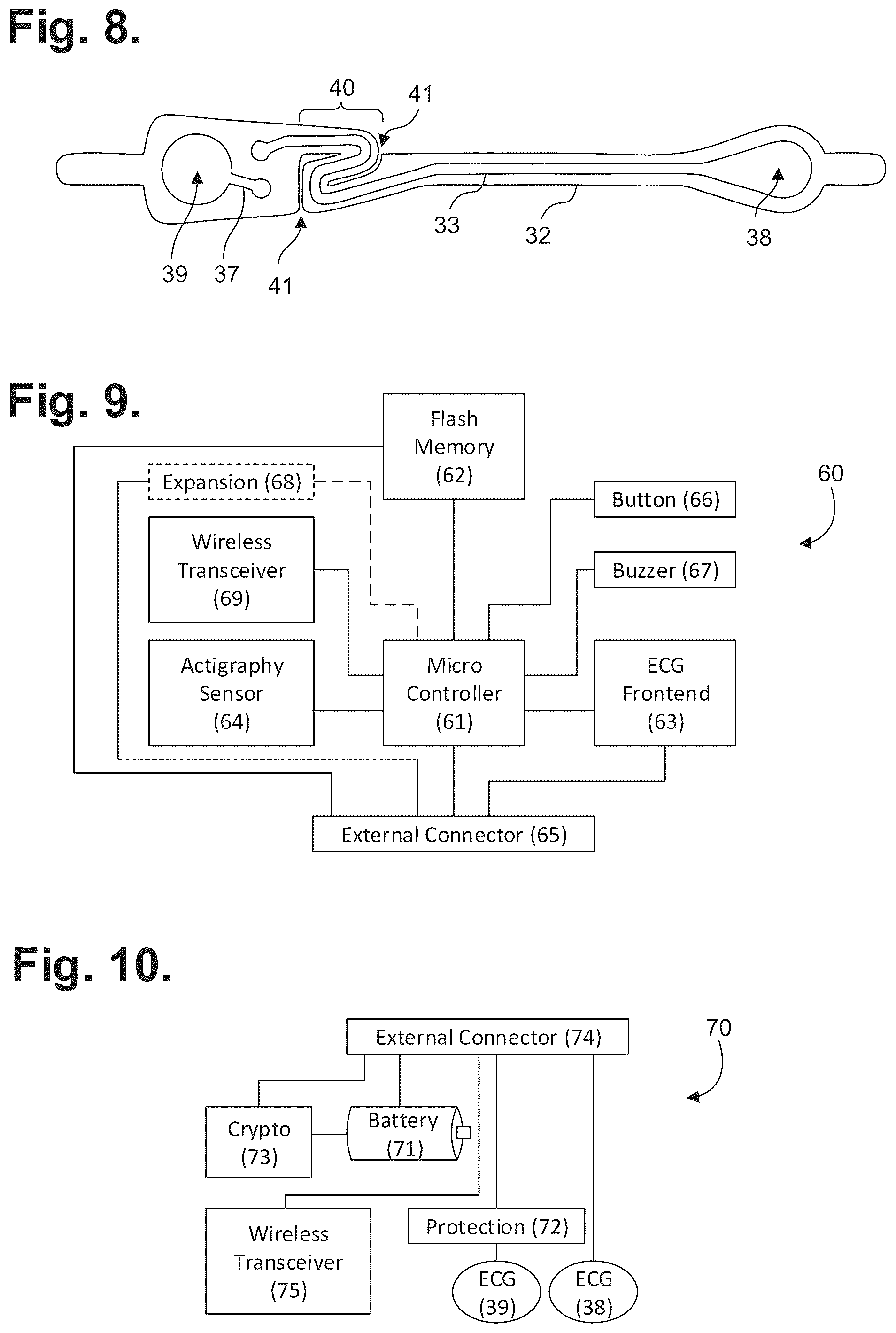 Patent US12303278 Figure 5 – Electrocardiography patch