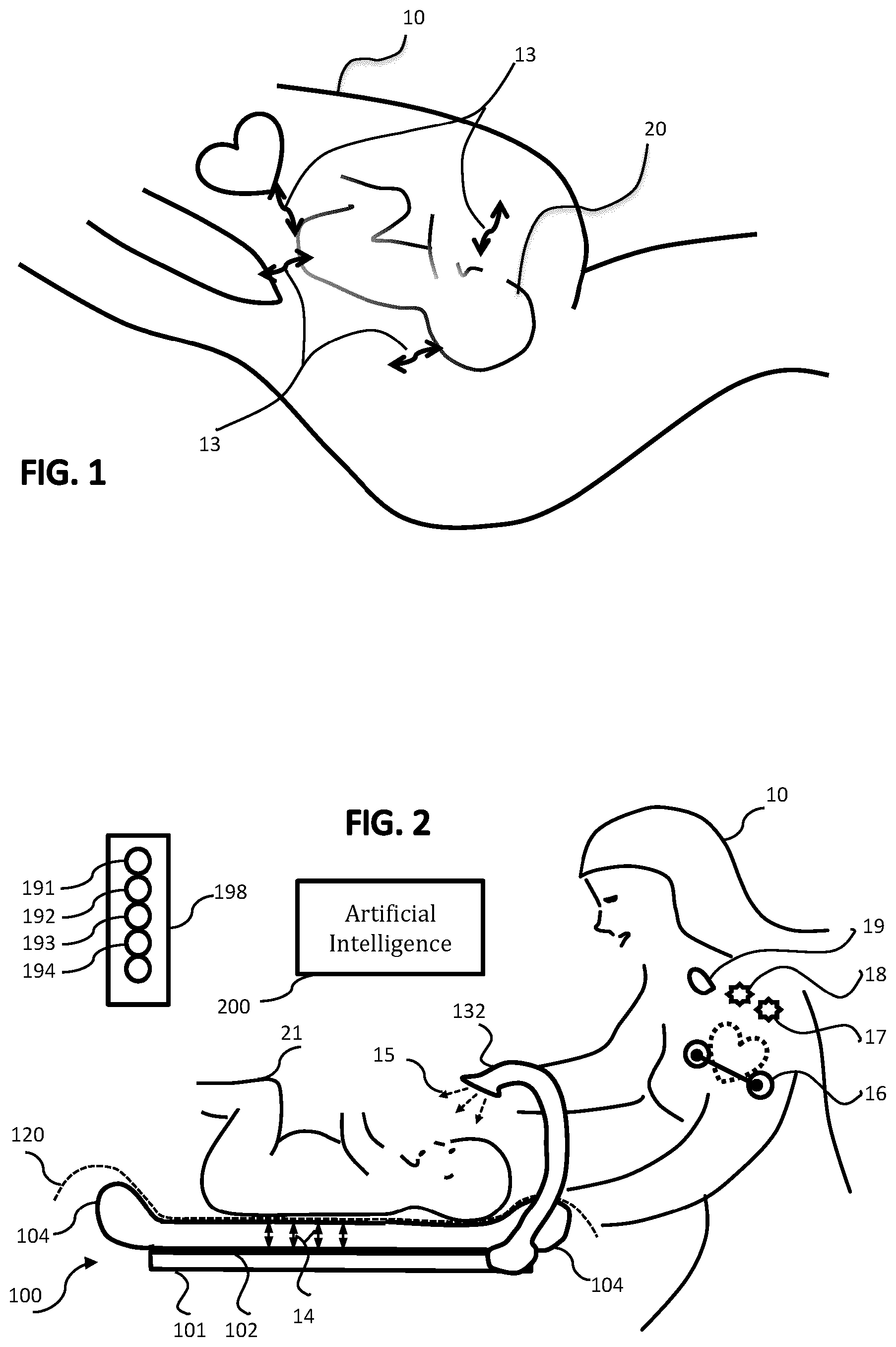Patent US12303297 Figure 1 – Method and arrangement to help a mother with her baby to find optimal life and care rhythm