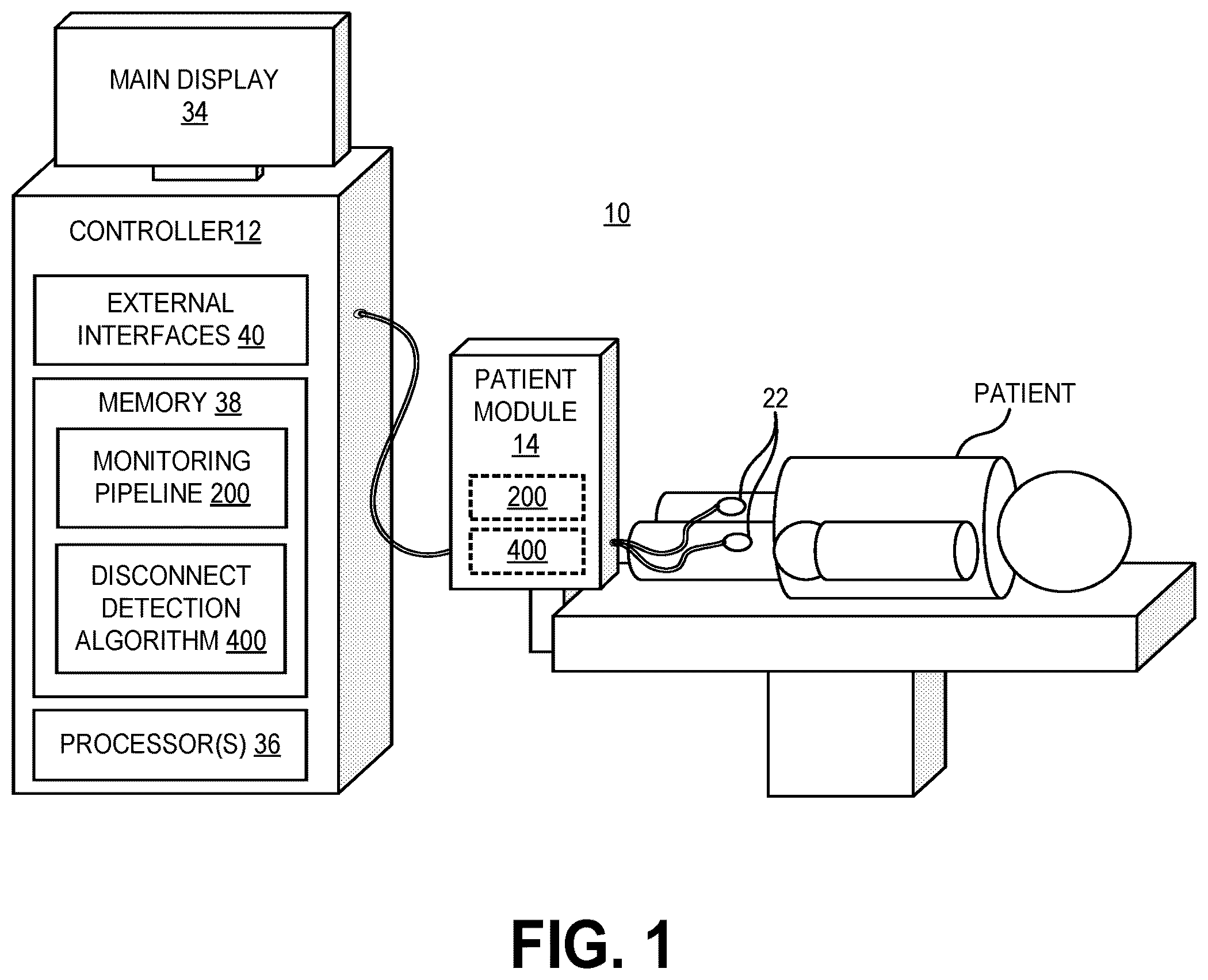 Patent US12303304 Figure 1 – Electrode disconnect detection